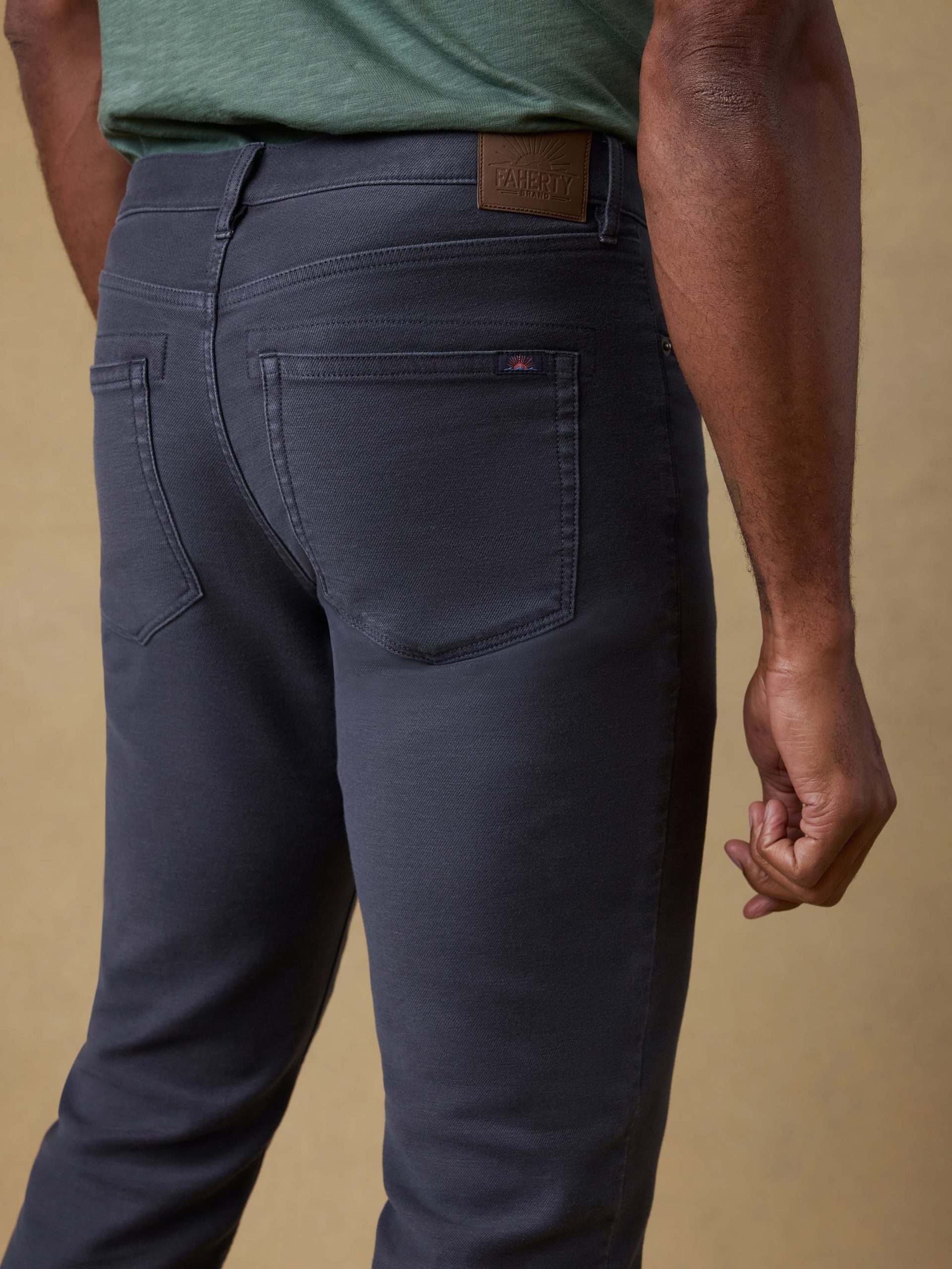 Stretch Terry 5-Pocket Pant - Navy - Image 6