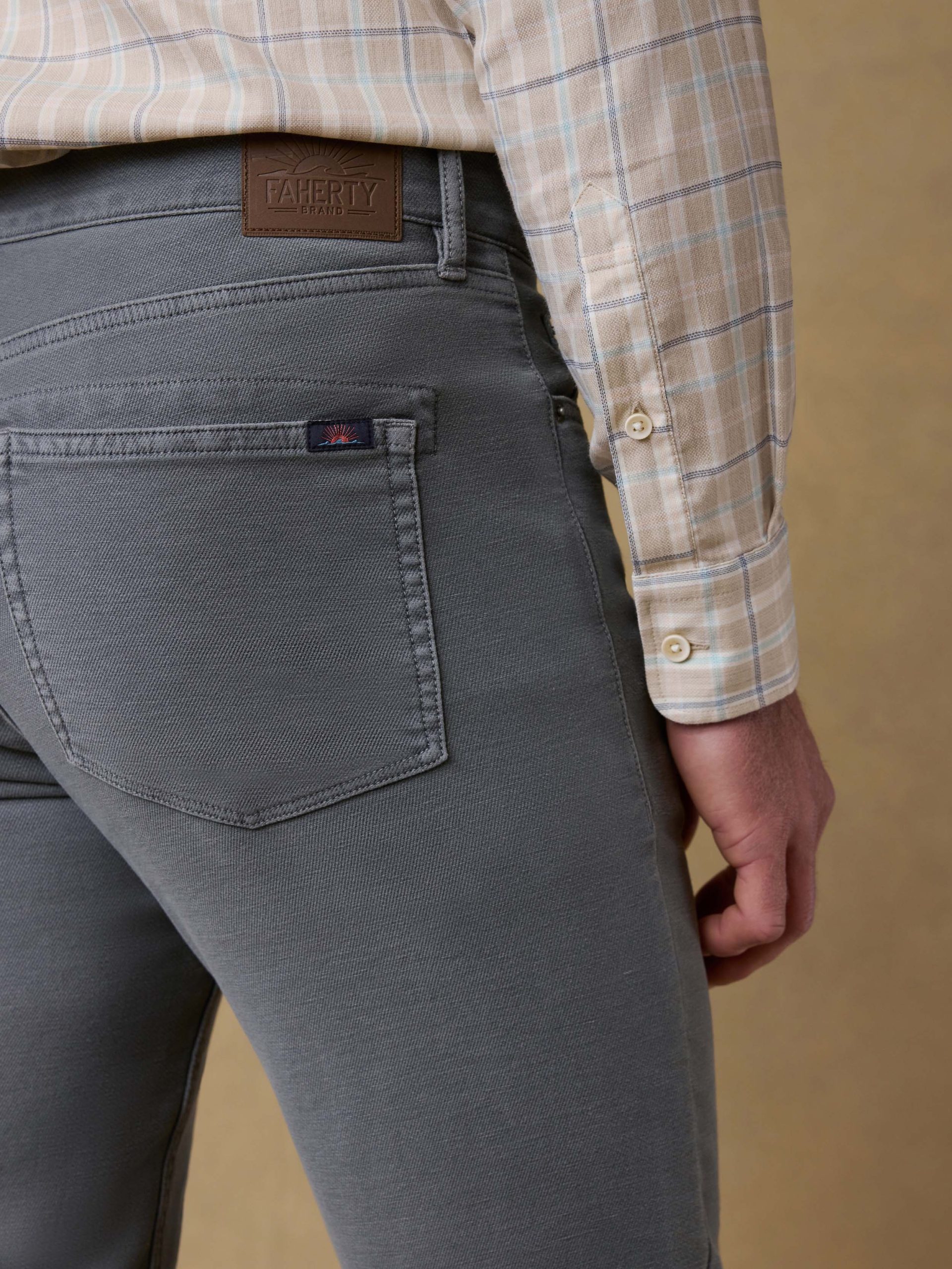 Stretch Terry 5-Pocket Pant - Slate - Image 3