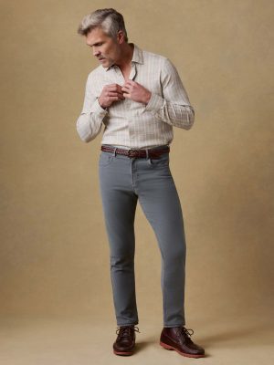 Stretch Terry 5-Pocket Pant - Slate