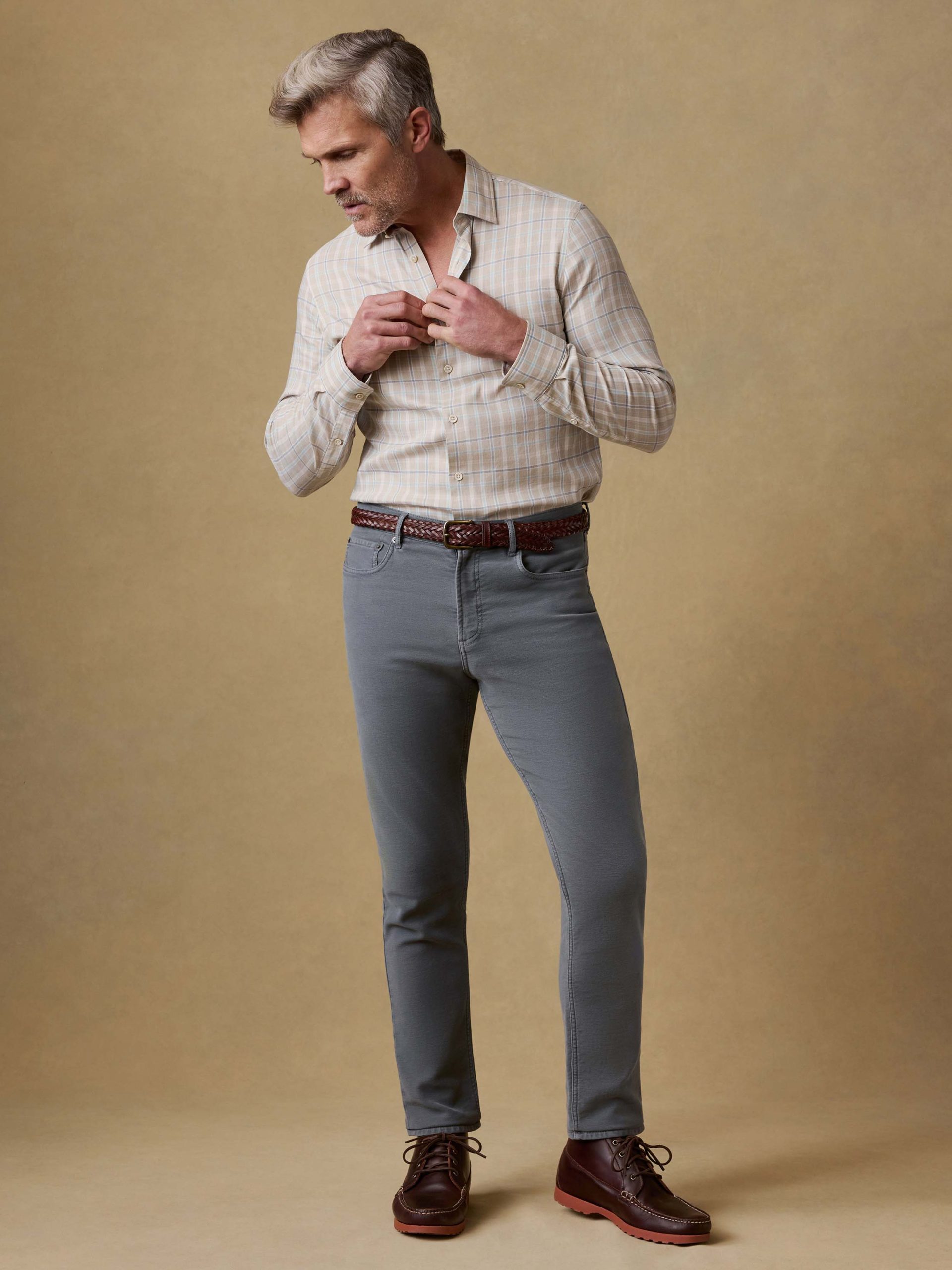 Stretch Terry 5-Pocket Pant - Slate