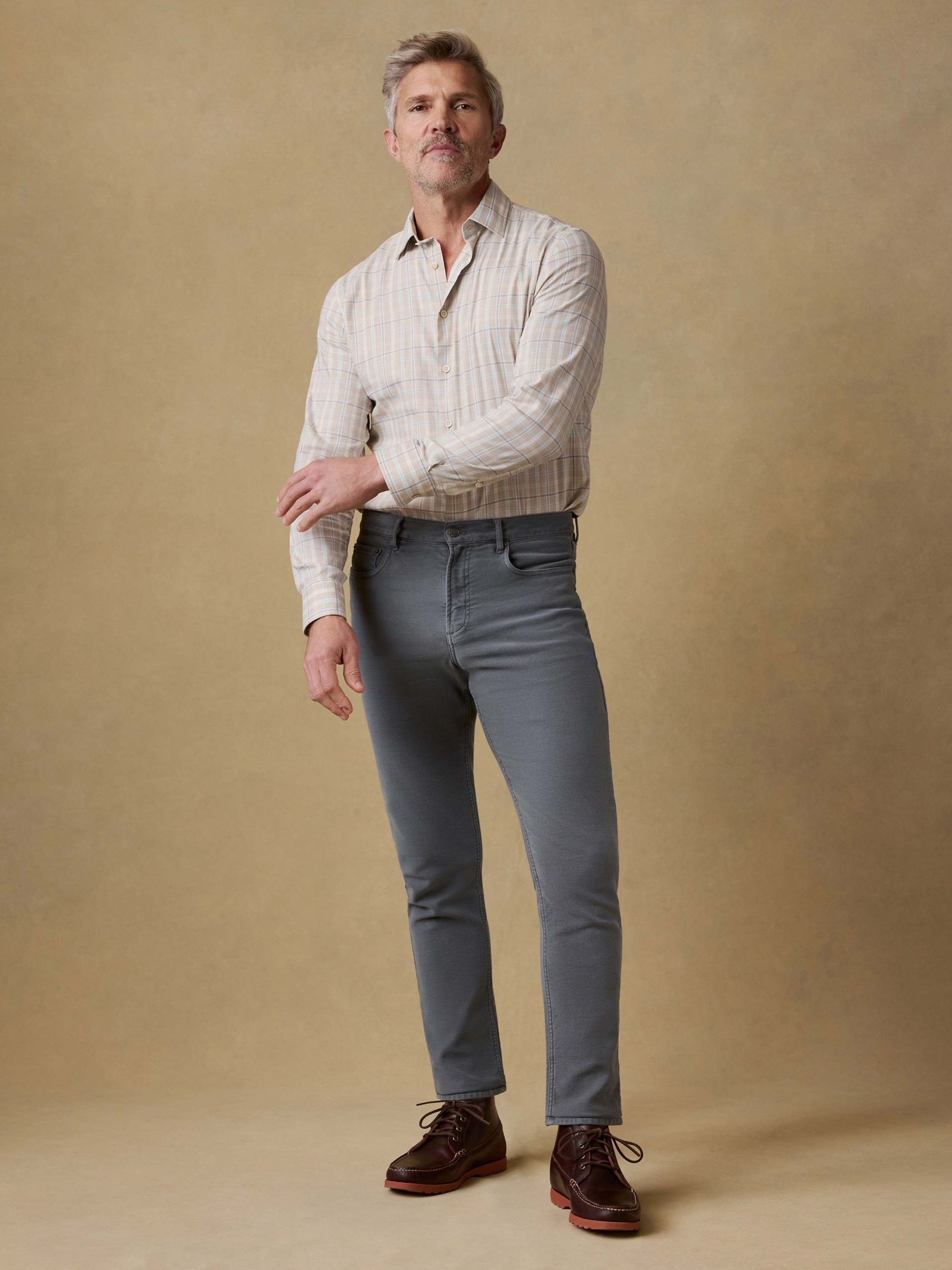 Stretch Terry 5-Pocket Pant - Slate - Image 4