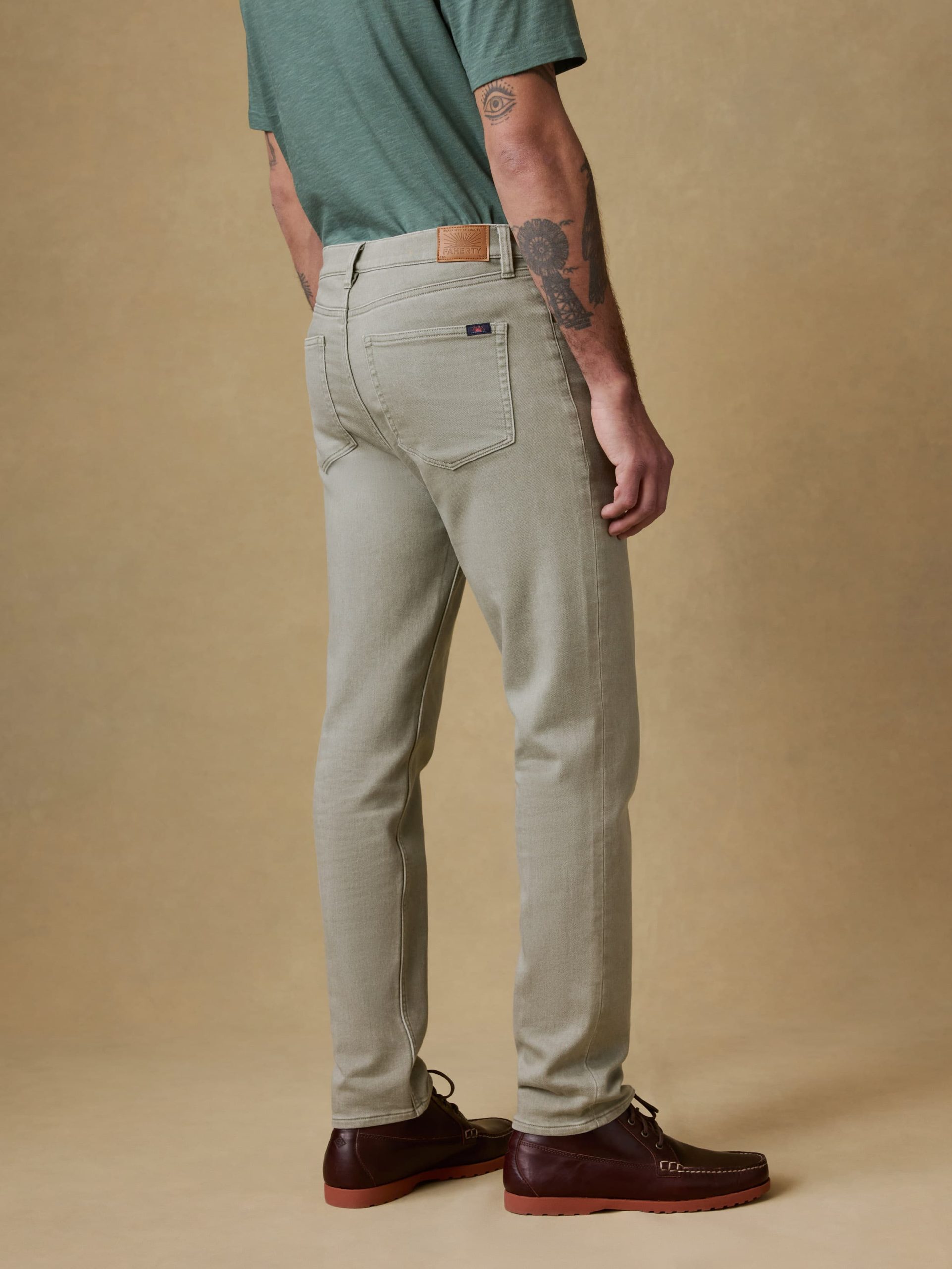 Stretch Terry 5-Pocket Pant - Coastal Sage - Image 4