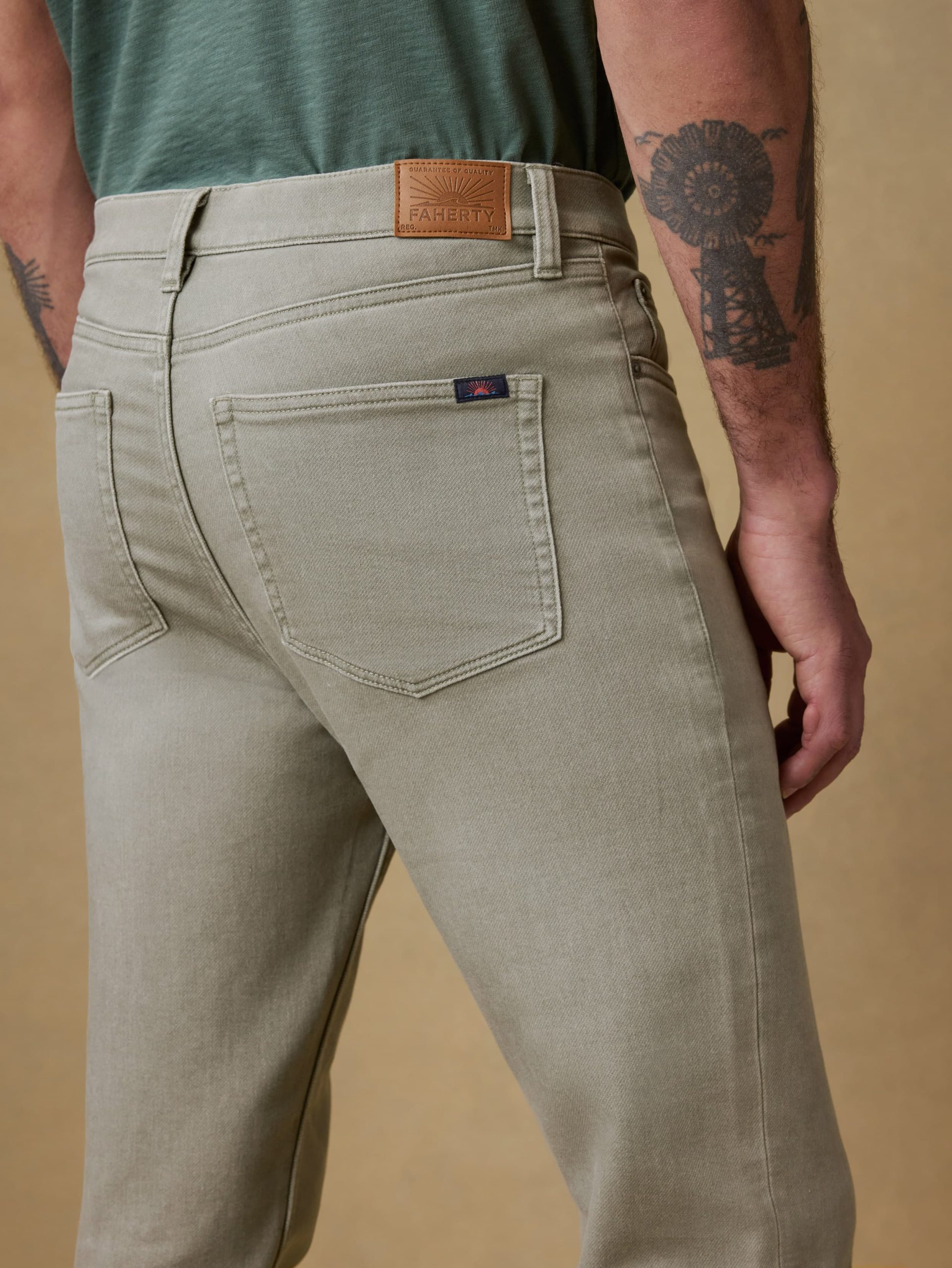 Stretch Terry 5-Pocket Pant - Coastal Sage - Image 6