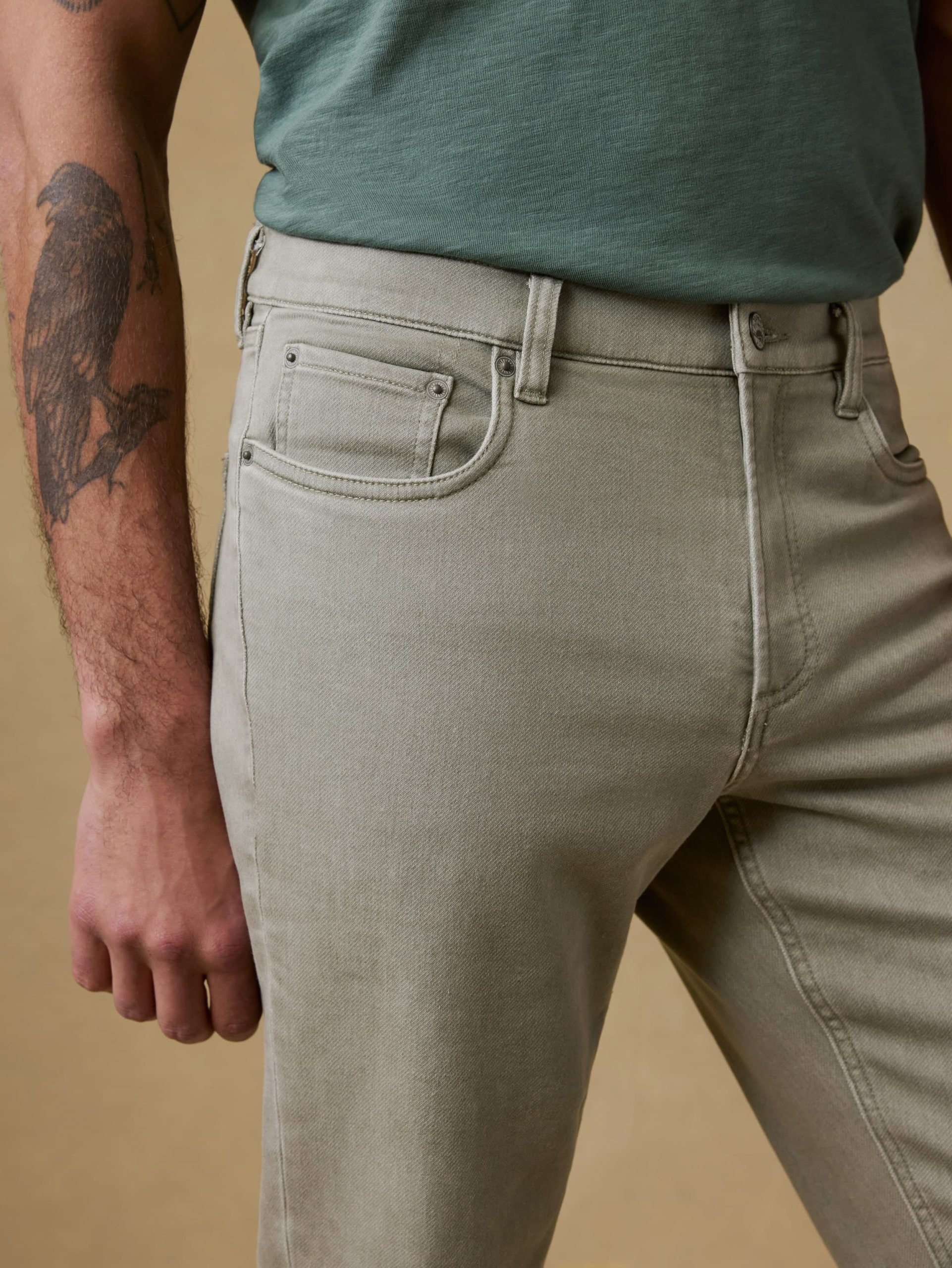 Stretch Terry 5-Pocket Pant - Coastal Sage - Image 5