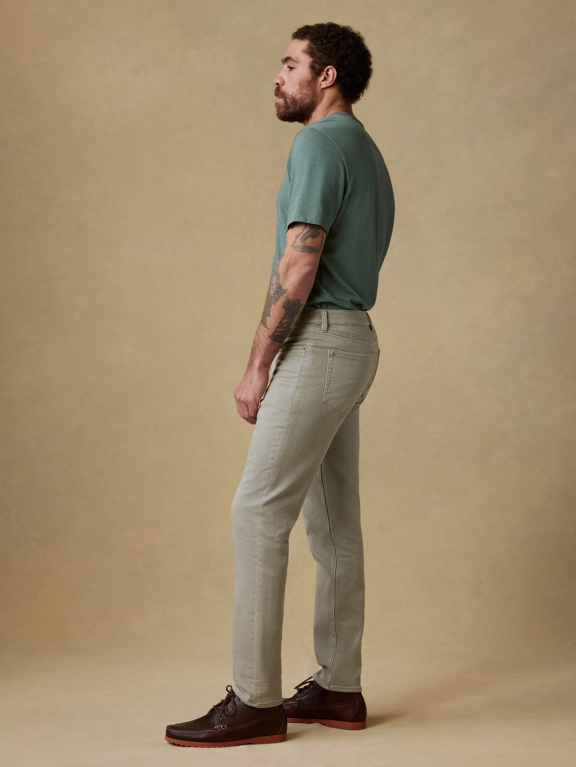 Stretch Terry 5-Pocket Pant - Coastal Sage - Image 2