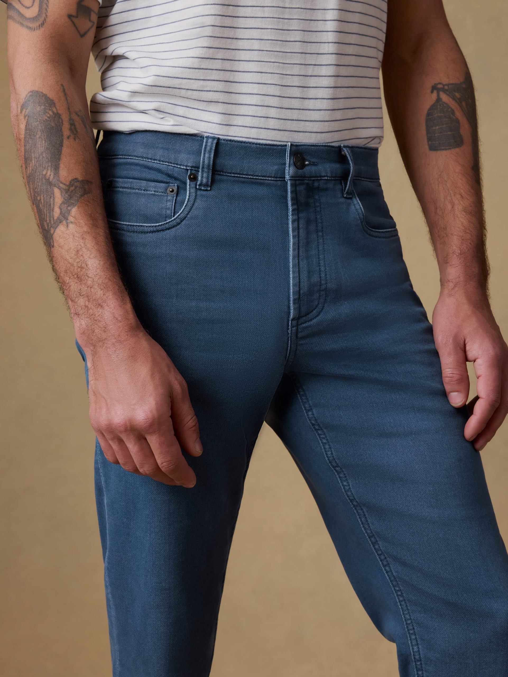 Stretch Terry 5-Pocket Pant - Pacific Tides - Image 4