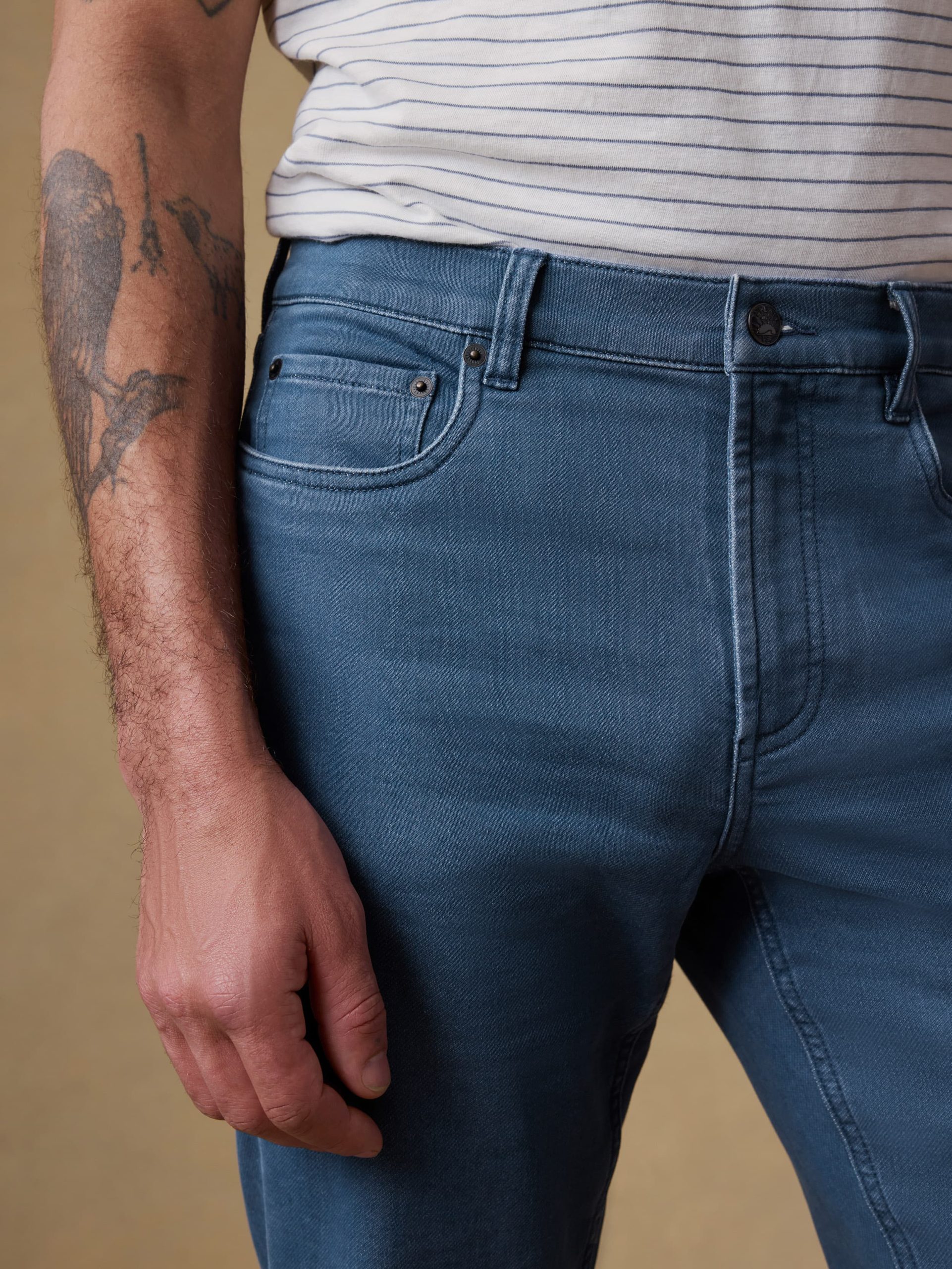 Stretch Terry 5-Pocket Pant - Pacific Tides - Image 6