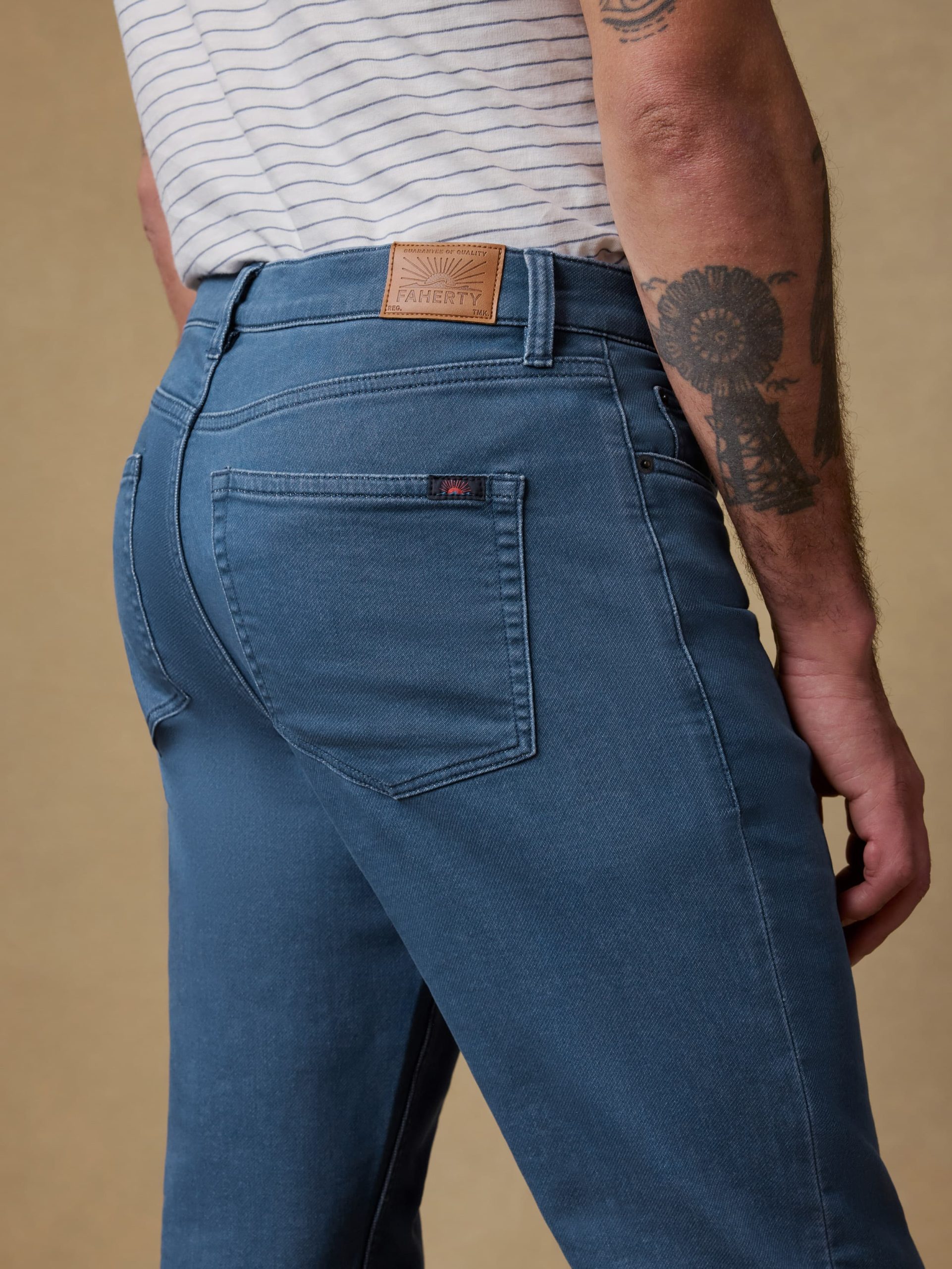 Stretch Terry 5-Pocket Pant - Pacific Tides - Image 5