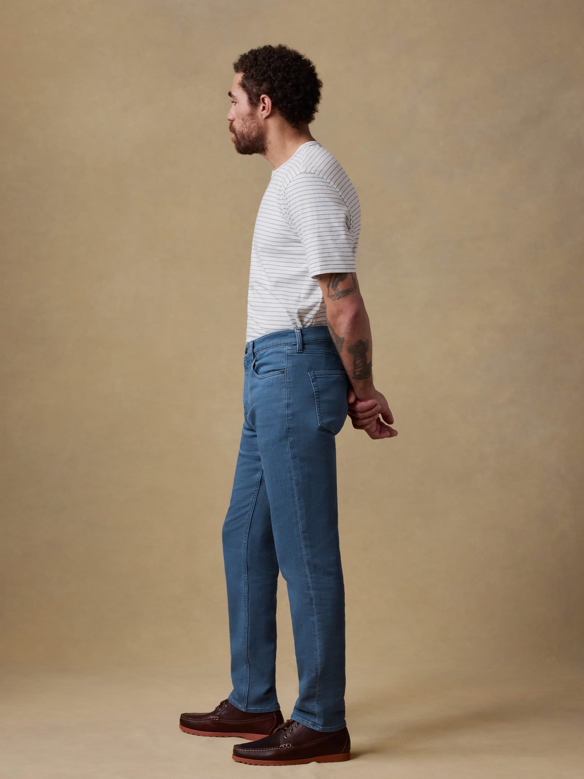 Stretch Terry 5-Pocket Pant - Pacific Tides - Image 2