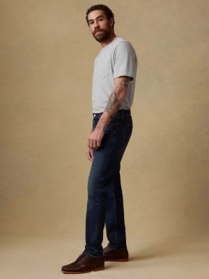 Stretch Terry Indigo 5-Pocket Pant - Belmar Coast Wash