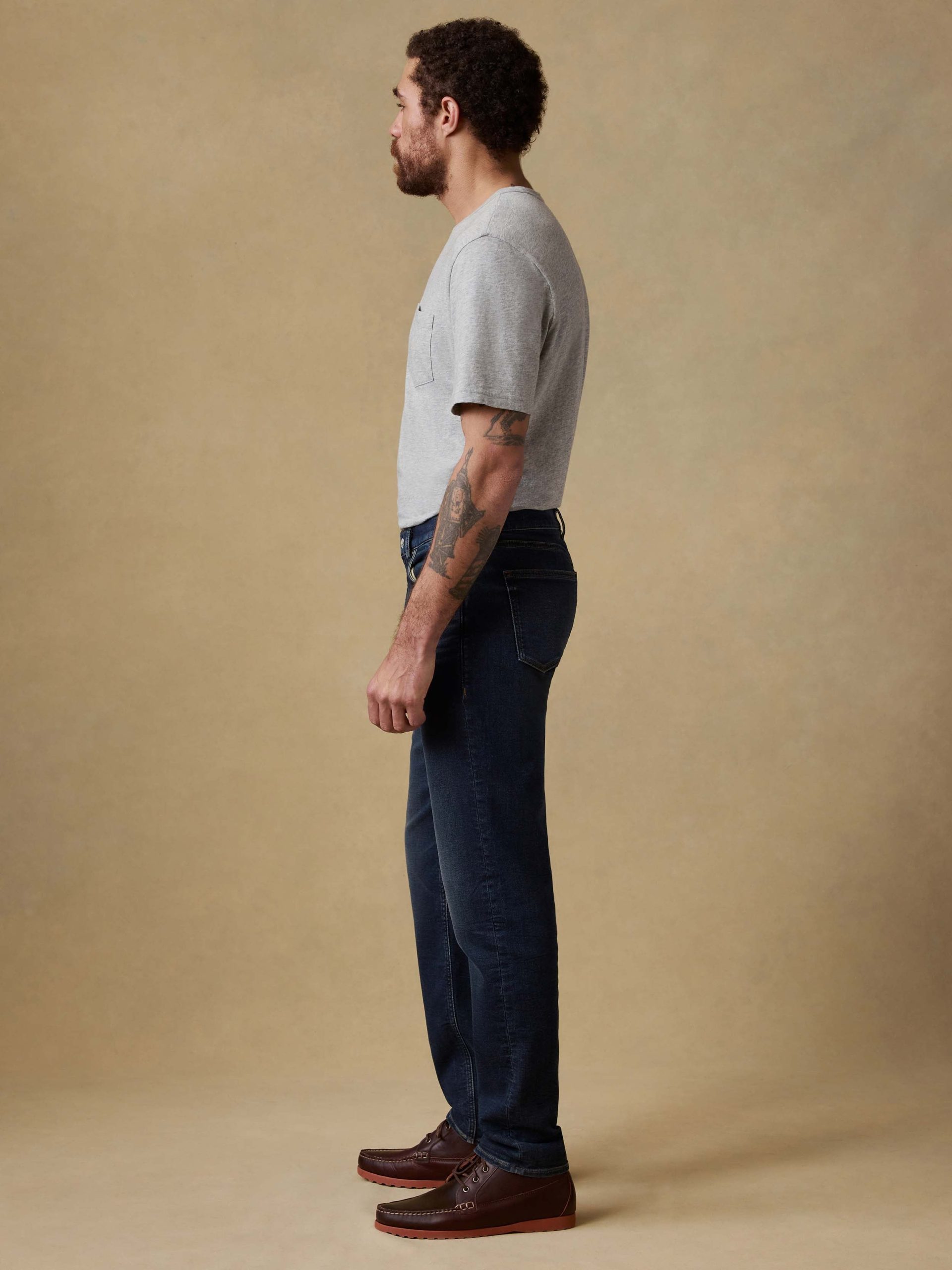 Stretch Terry Indigo 5-Pocket Pant - Belmar Coast Wash - Image 3