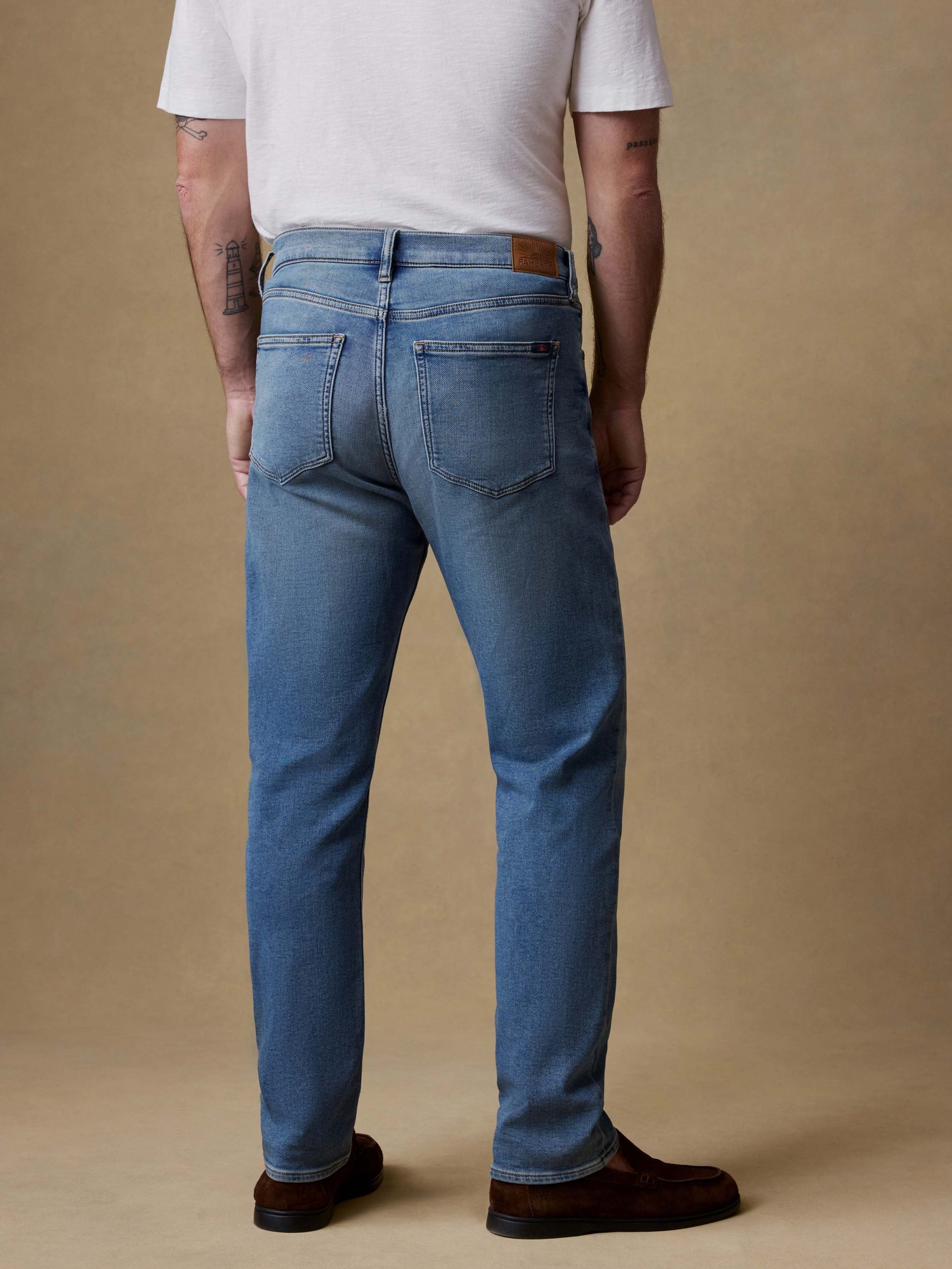 Stretch Terry Indigo 5-Pocket - Indigo Ocean Wash - Image 3