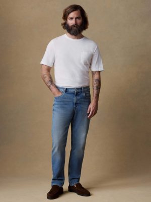 Stretch Terry Indigo 5-Pocket - Indigo Ocean Wash
