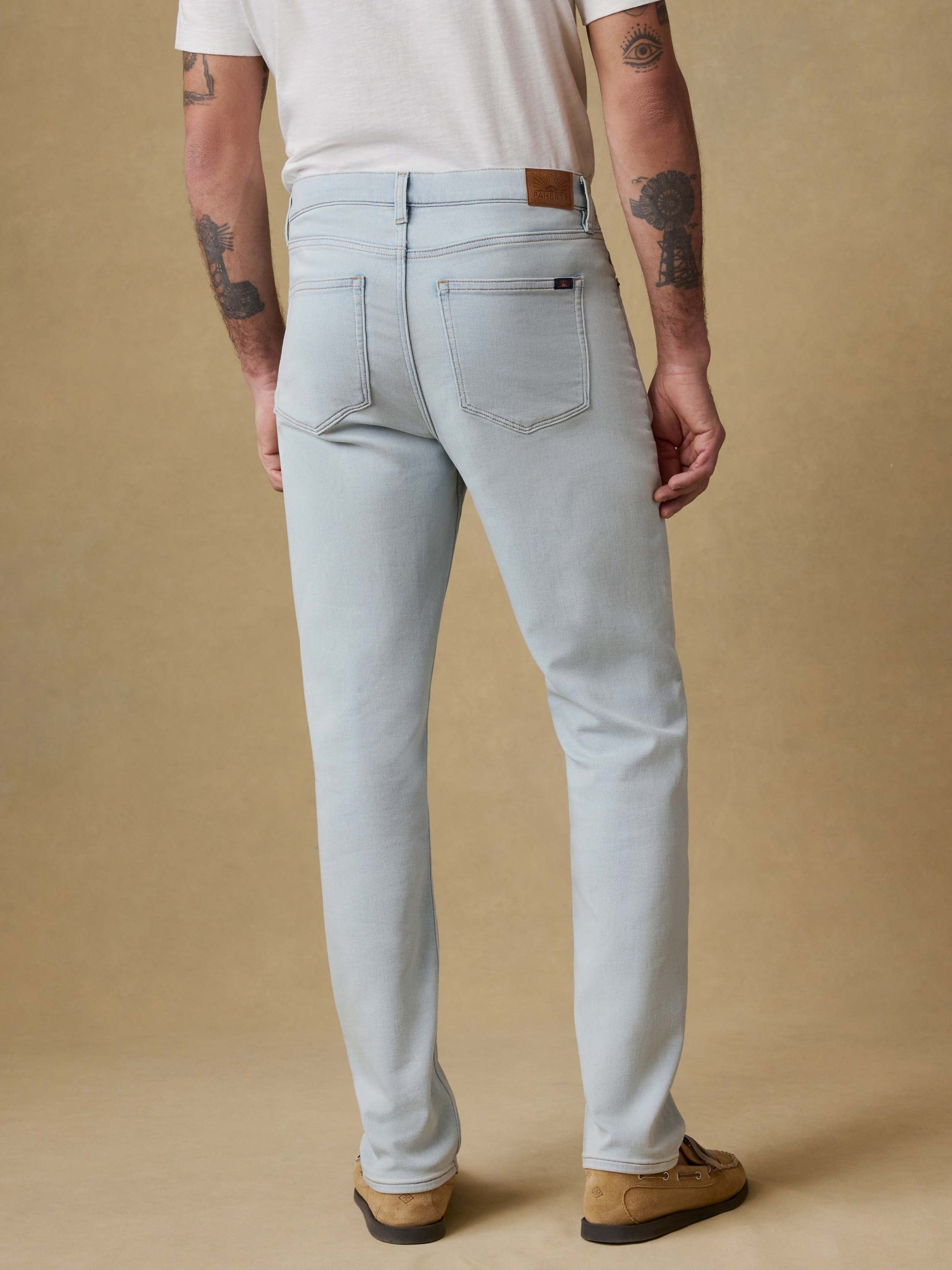 Stretch Terry Indigo 5 Pocket - Riverbend Wash - Image 4