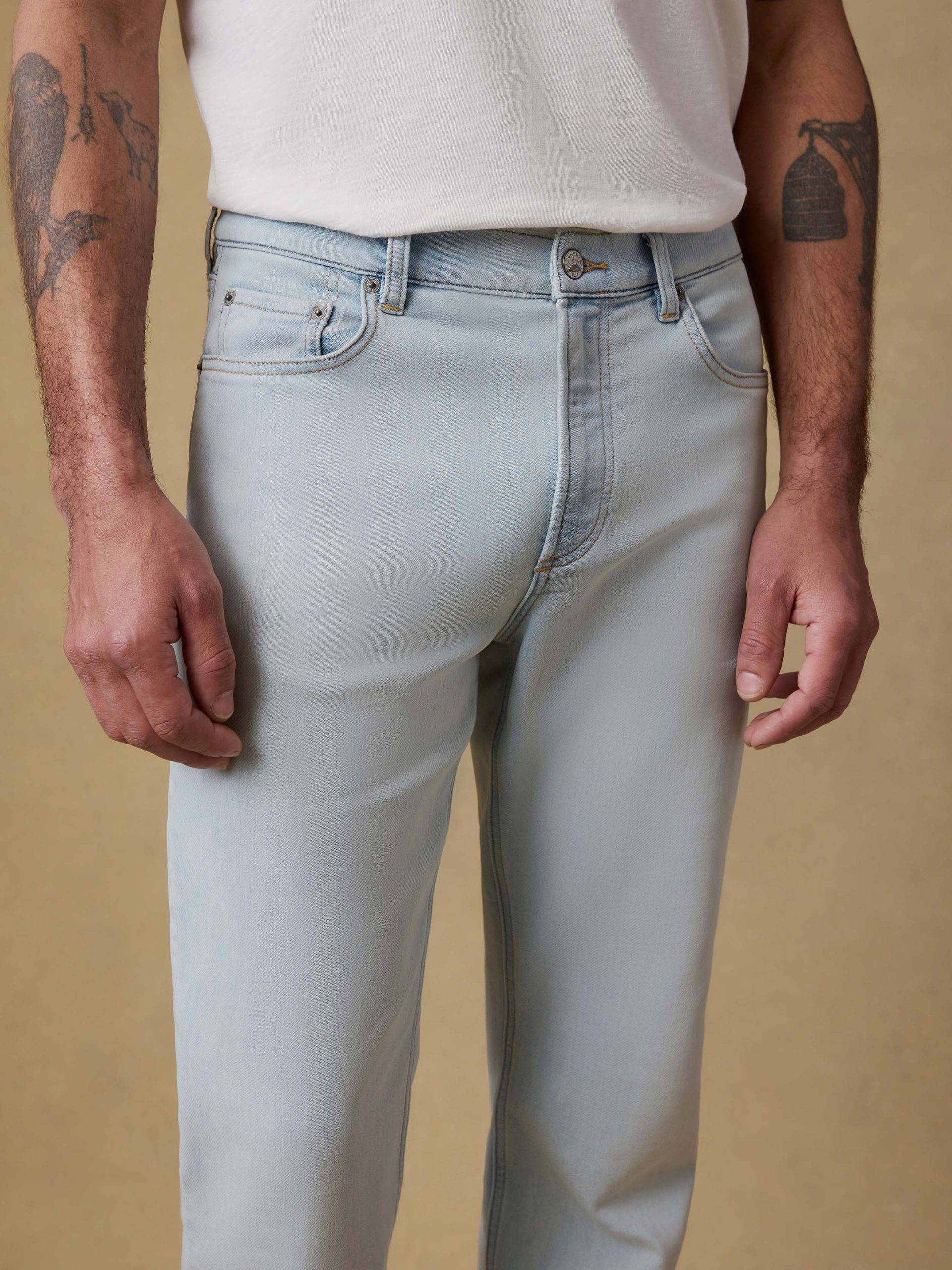 Stretch Terry Indigo 5 Pocket - Riverbend Wash - Image 5