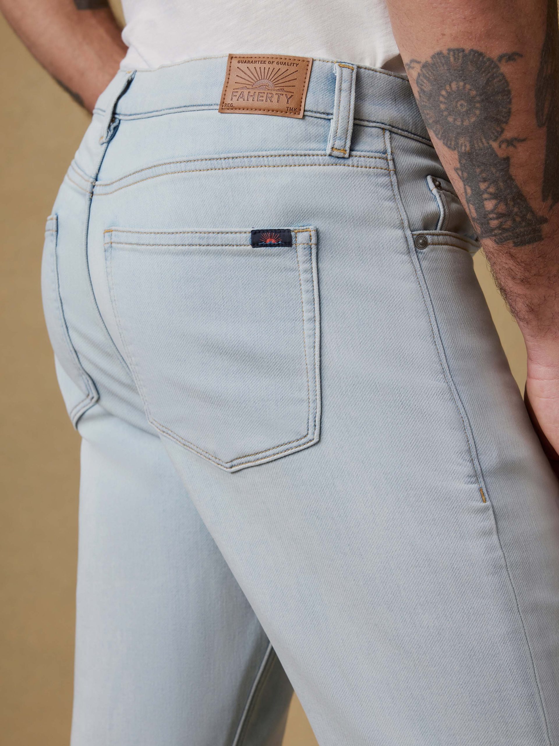 Stretch Terry Indigo 5 Pocket - Riverbend Wash - Image 6