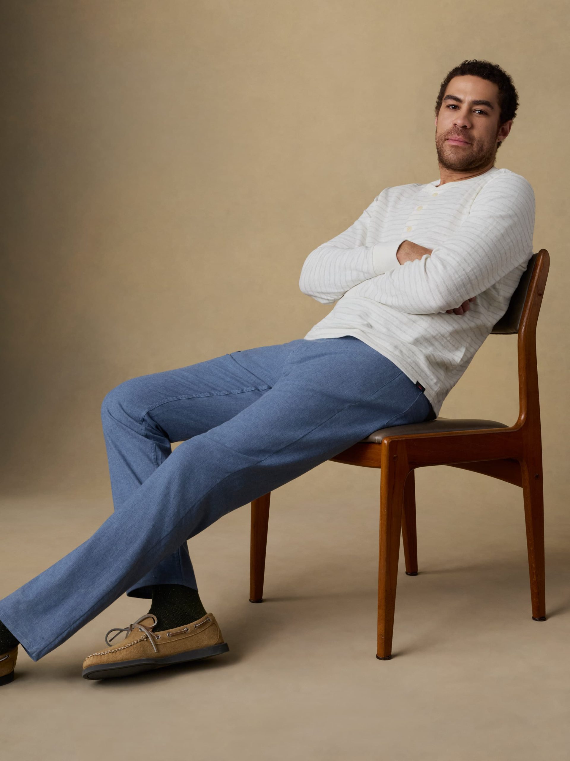 Movement? Linen 5-Pocket Pant - Dusk Blue - Image 2