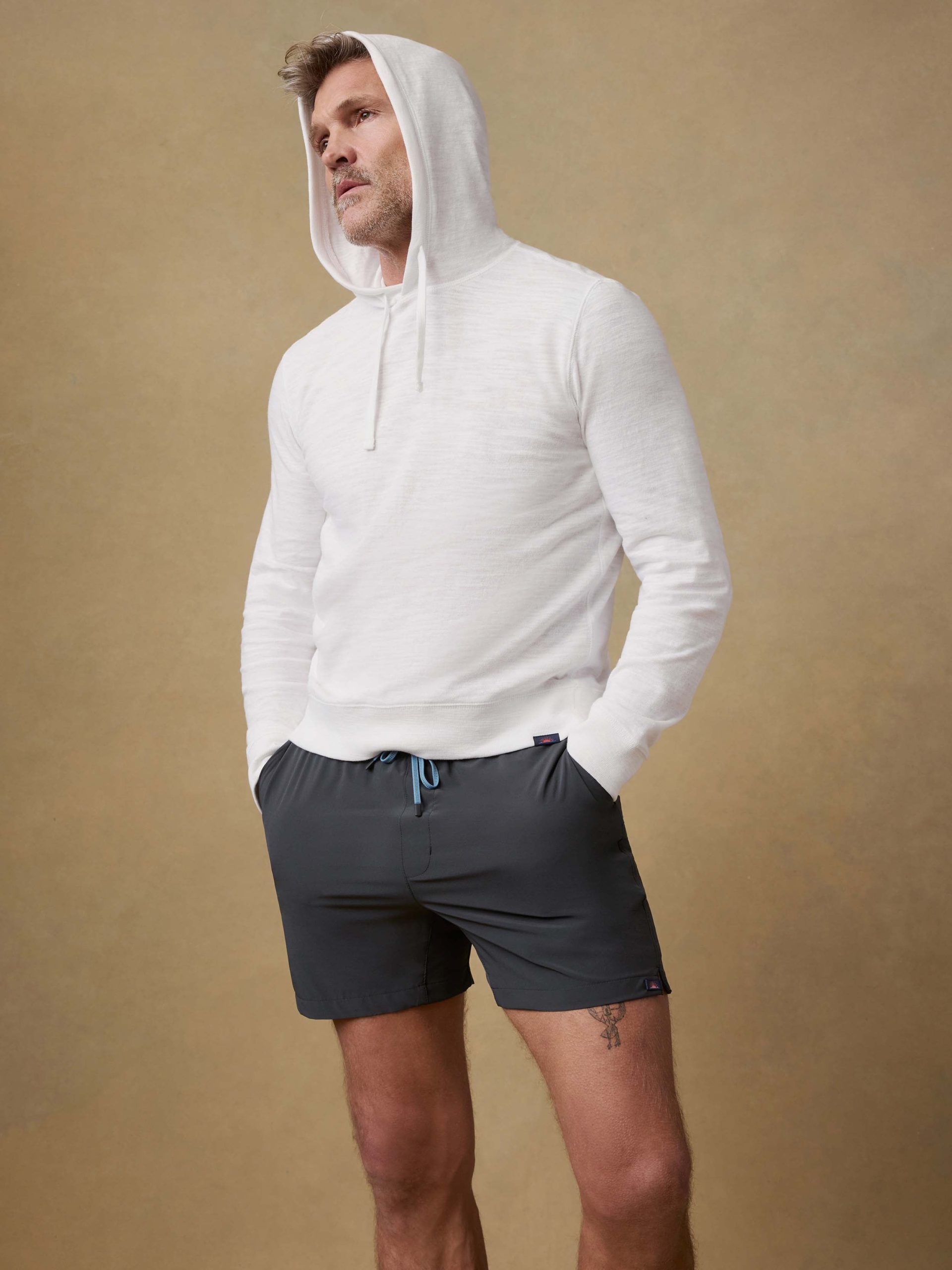 Sunwashed Organic Hoodie - White - Image 3