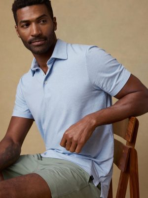 Short-Sleeve Movement? Polo Shirt - Cardiff Blue Heather
