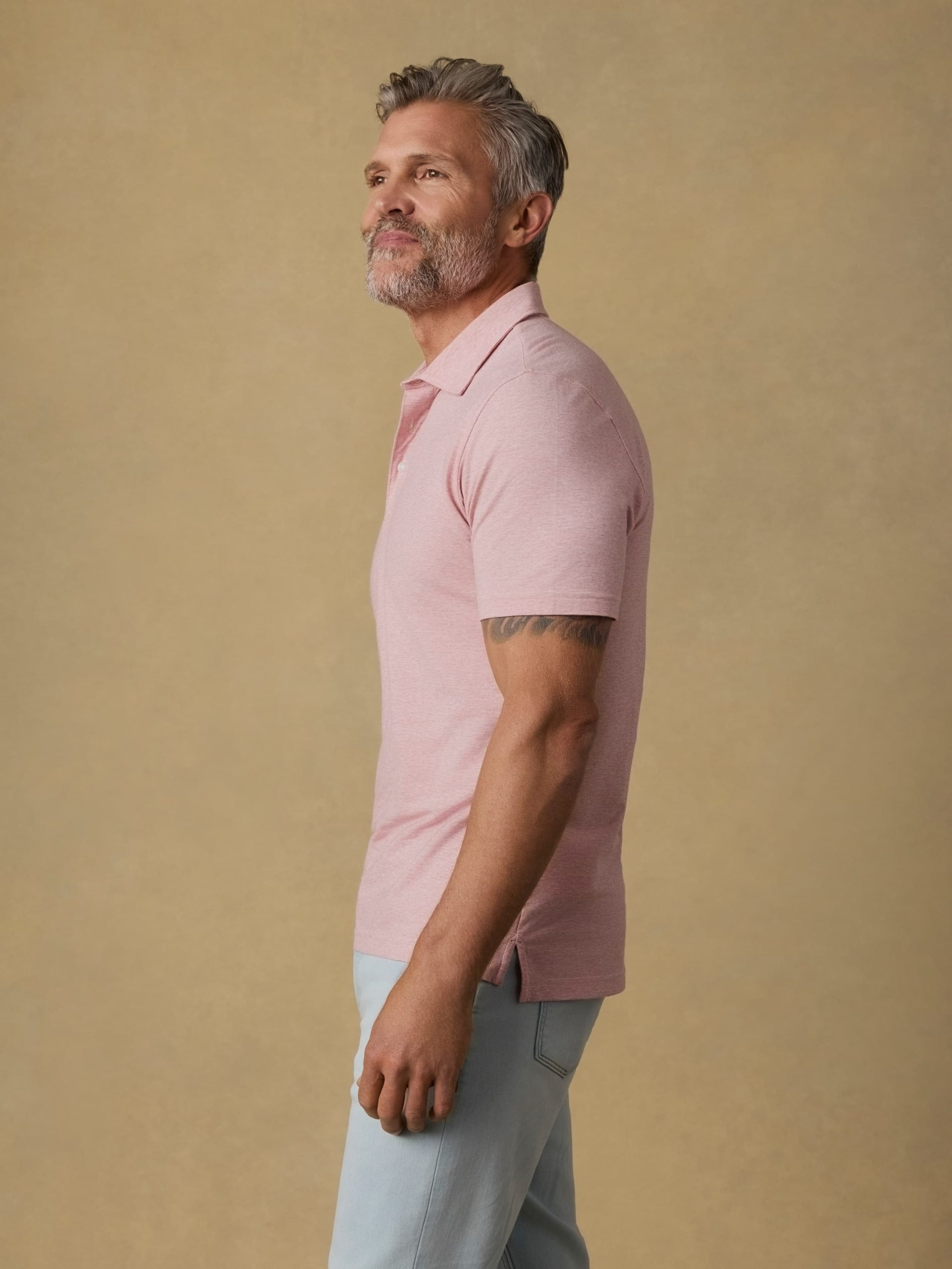 Short-Sleeve Movement? Polo - Ivory Rose Feeder - Image 4