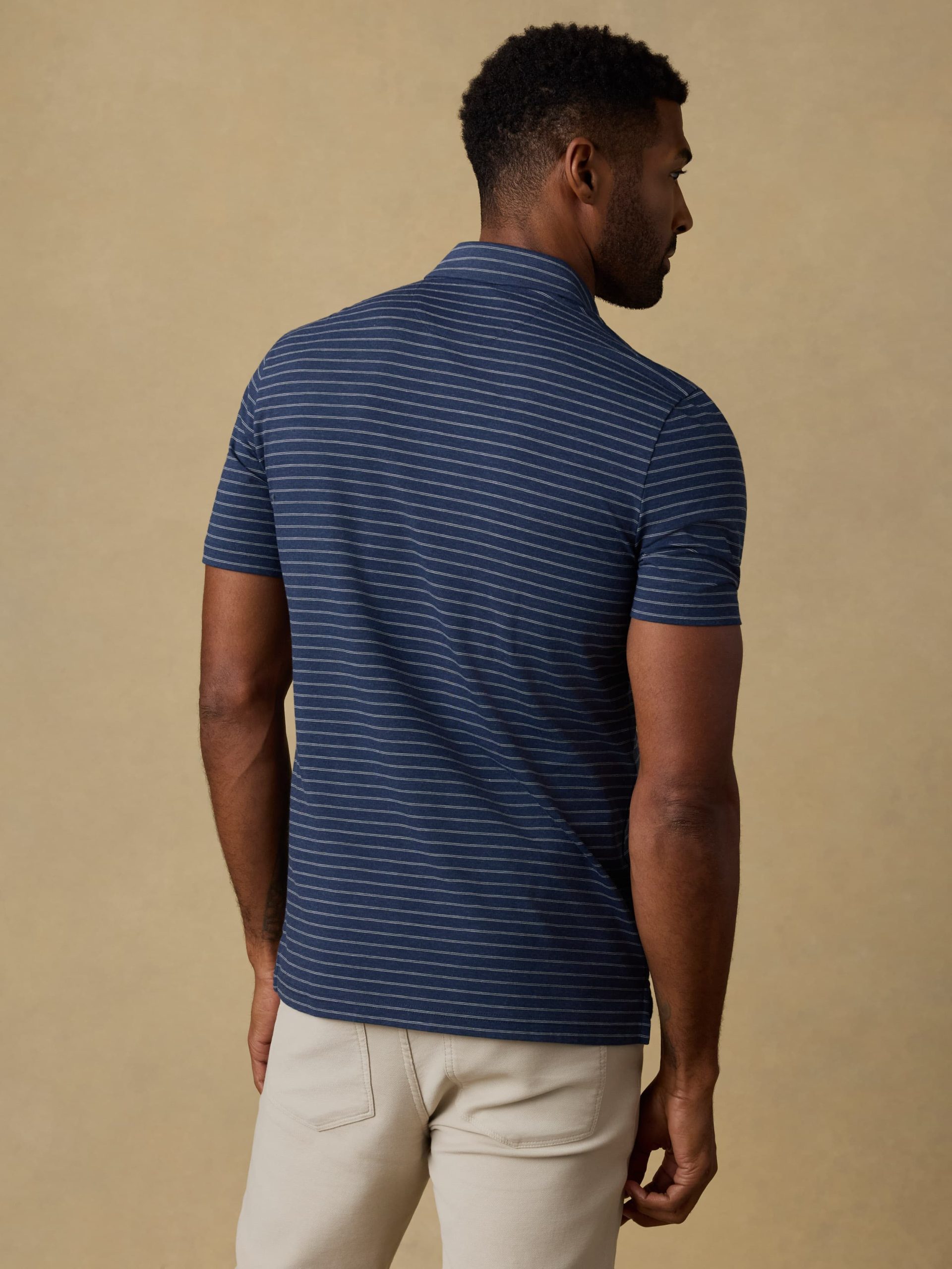 Short-Sleeve Movement? Polo - Ravine Waters Stripe - Image 4