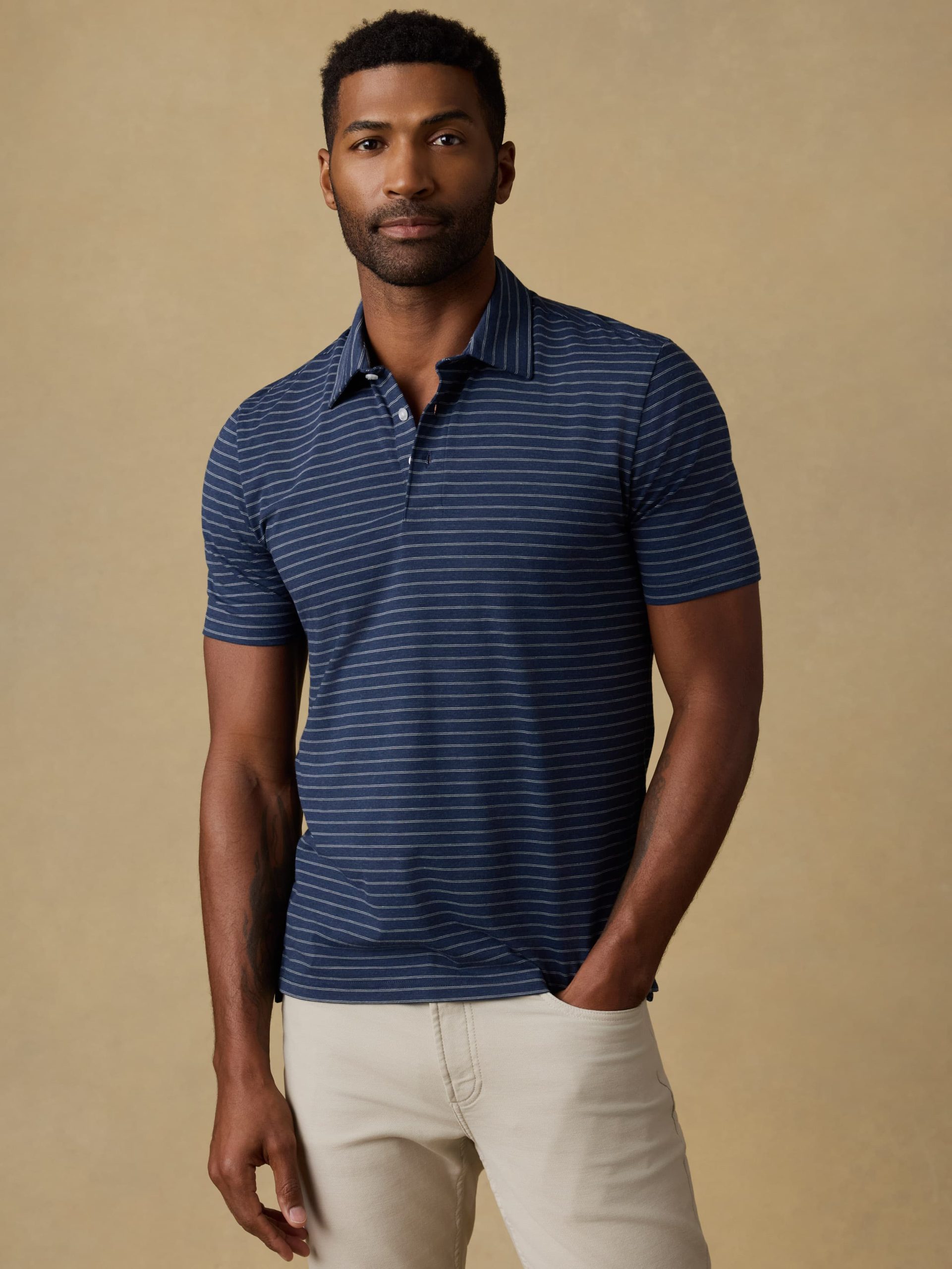 Short-Sleeve Movement? Polo - Ravine Waters Stripe