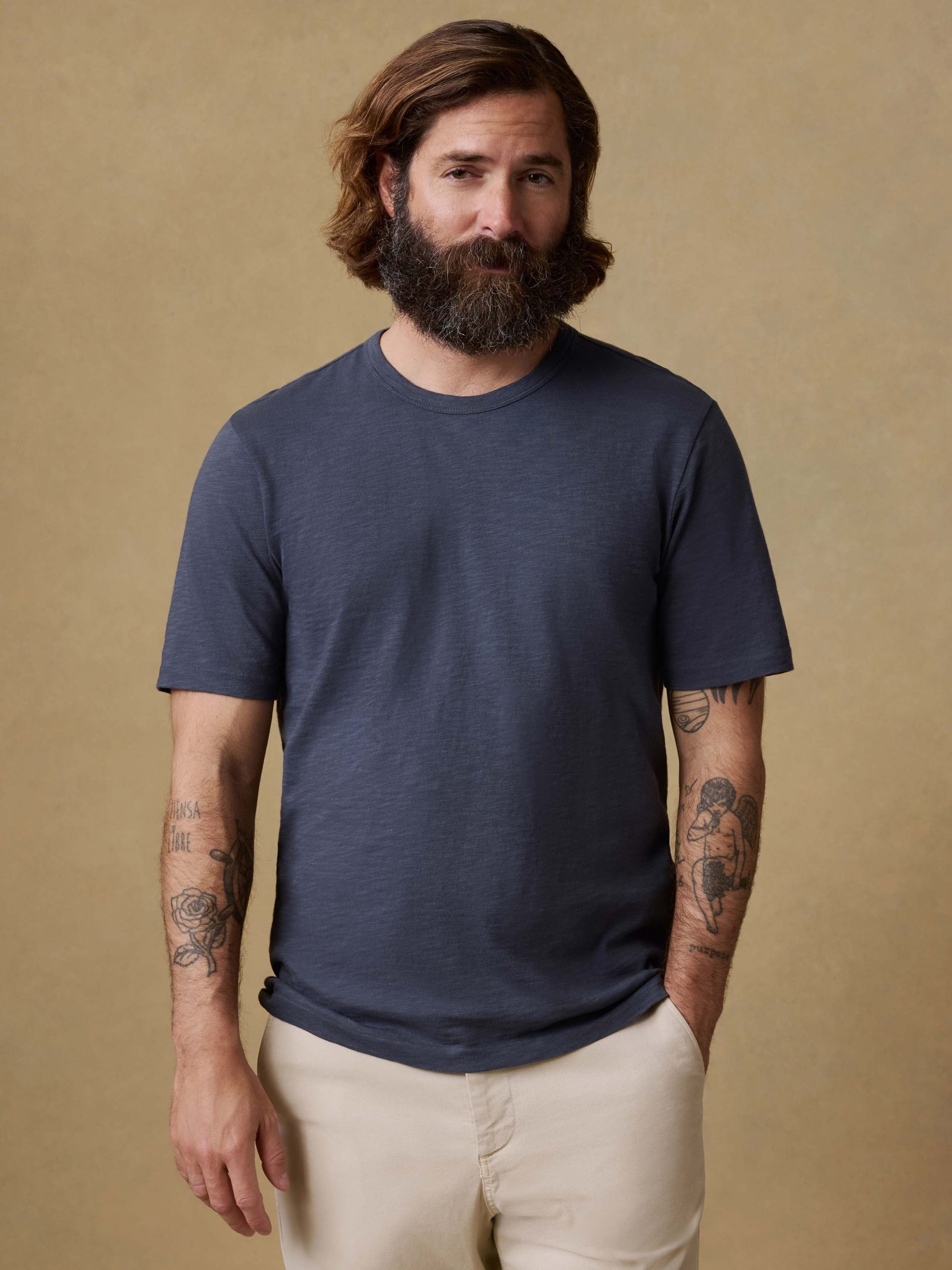 Sunwashed Regenerative Tee - Dune Navy - Image 3