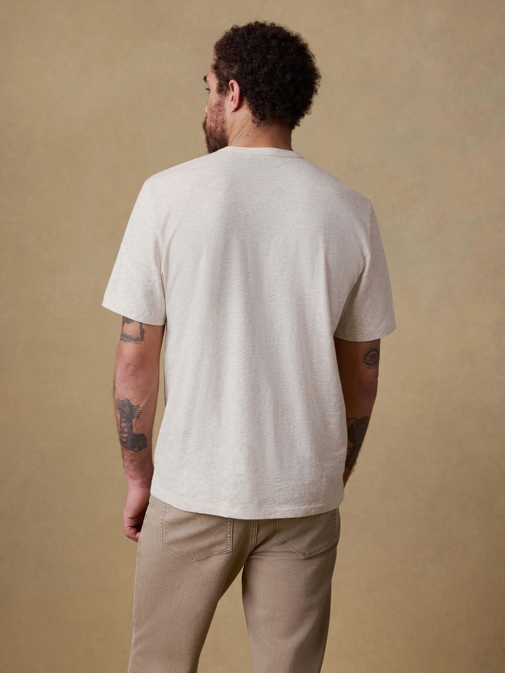 Sunwashed Regenerative Tee - Island Dune Heather - Image 3