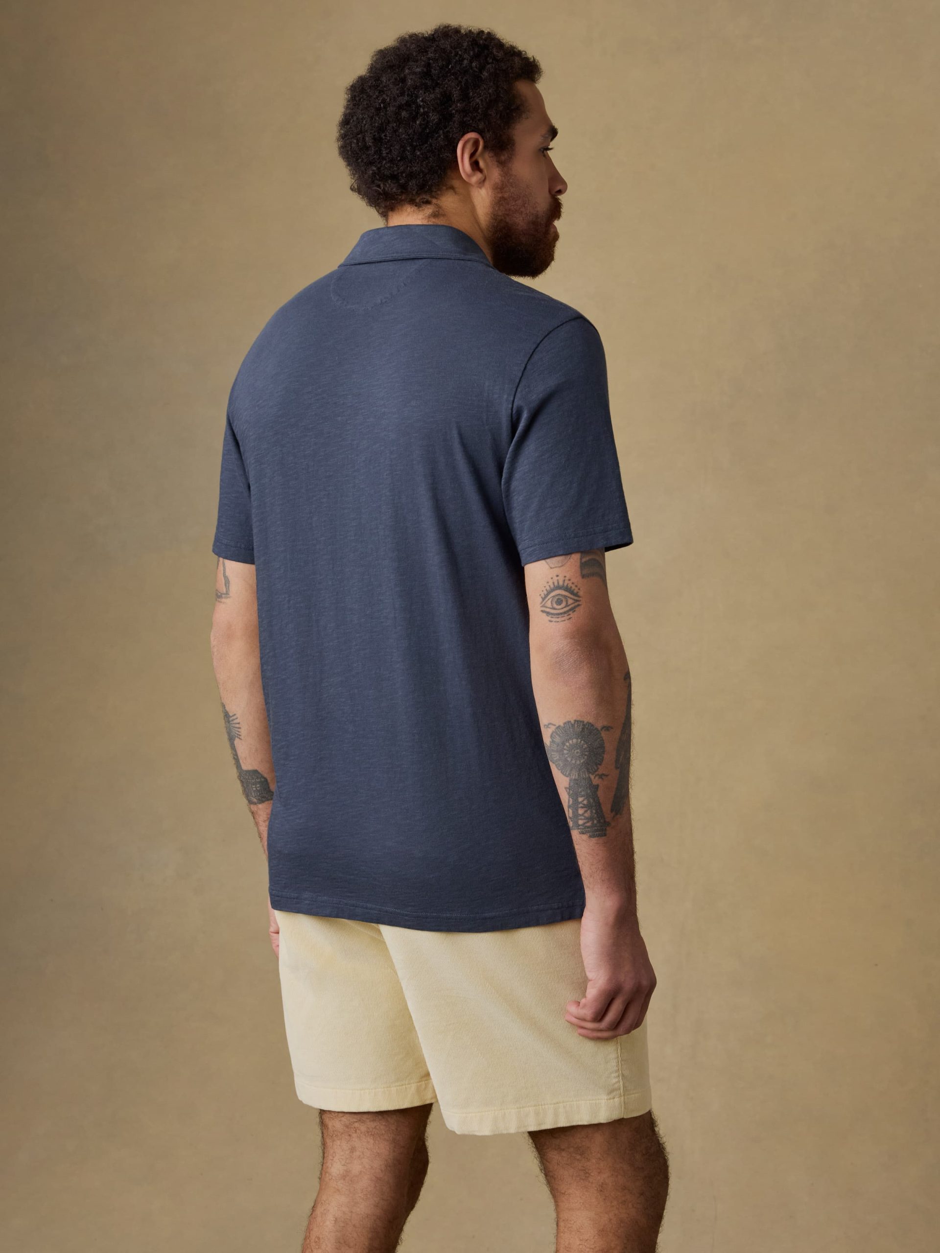 Sunwashed T-Shirt Polo - Dune Navy - Image 3