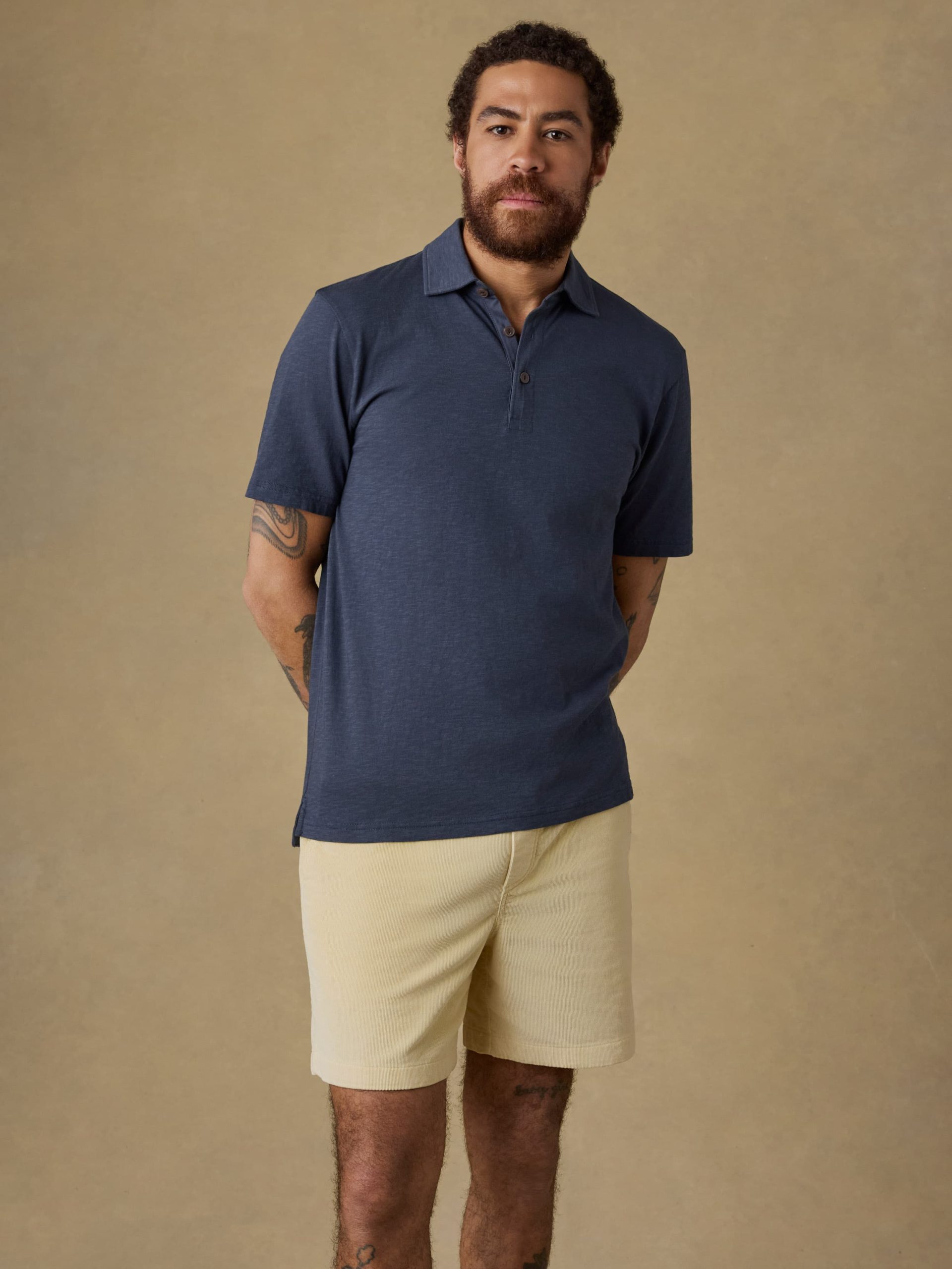 Sunwashed T-Shirt Polo - Dune Navy - Image 2