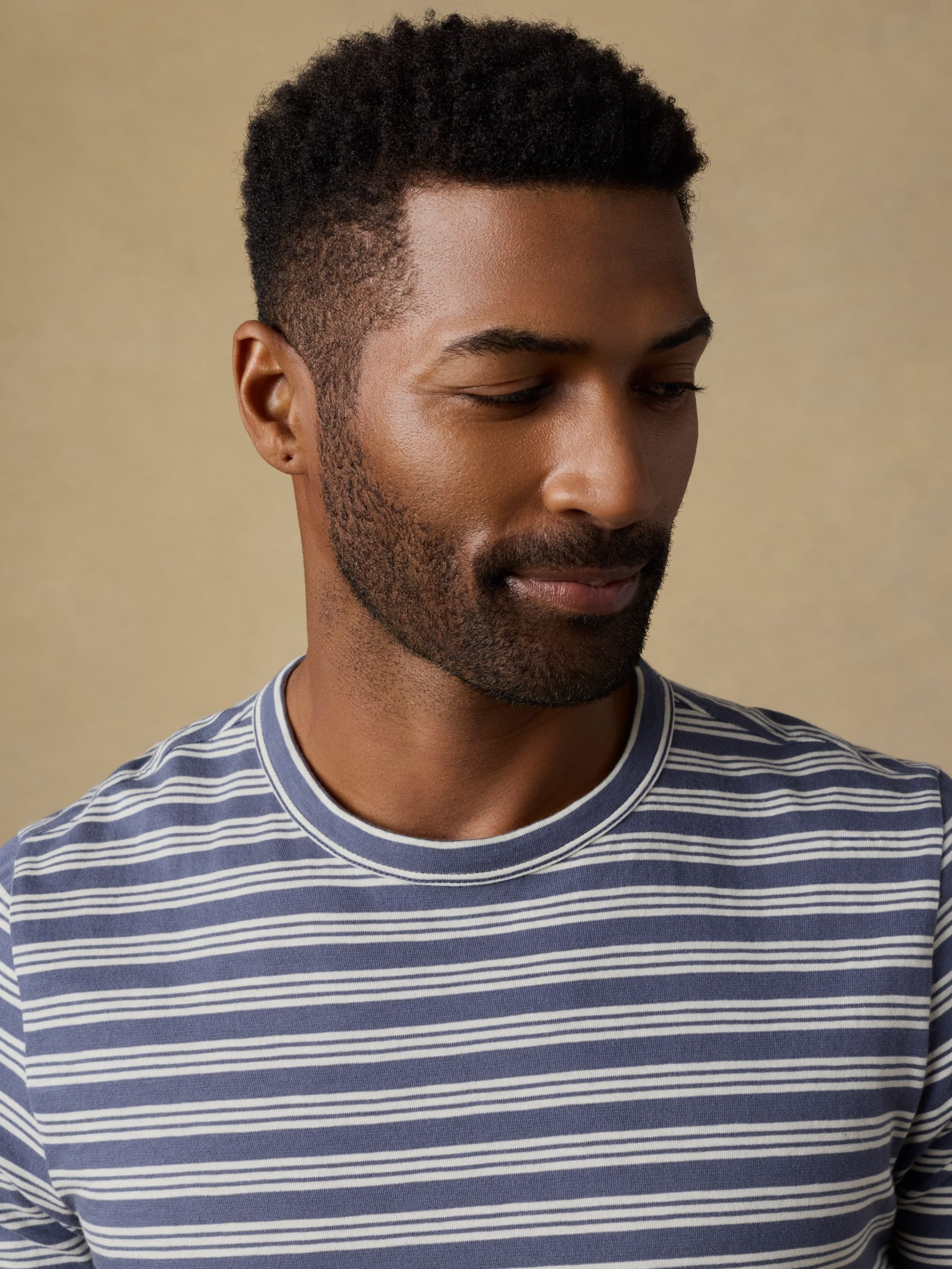 Sunwashed Regenerative Tee - Whitecap Navy Stripe - Image 6