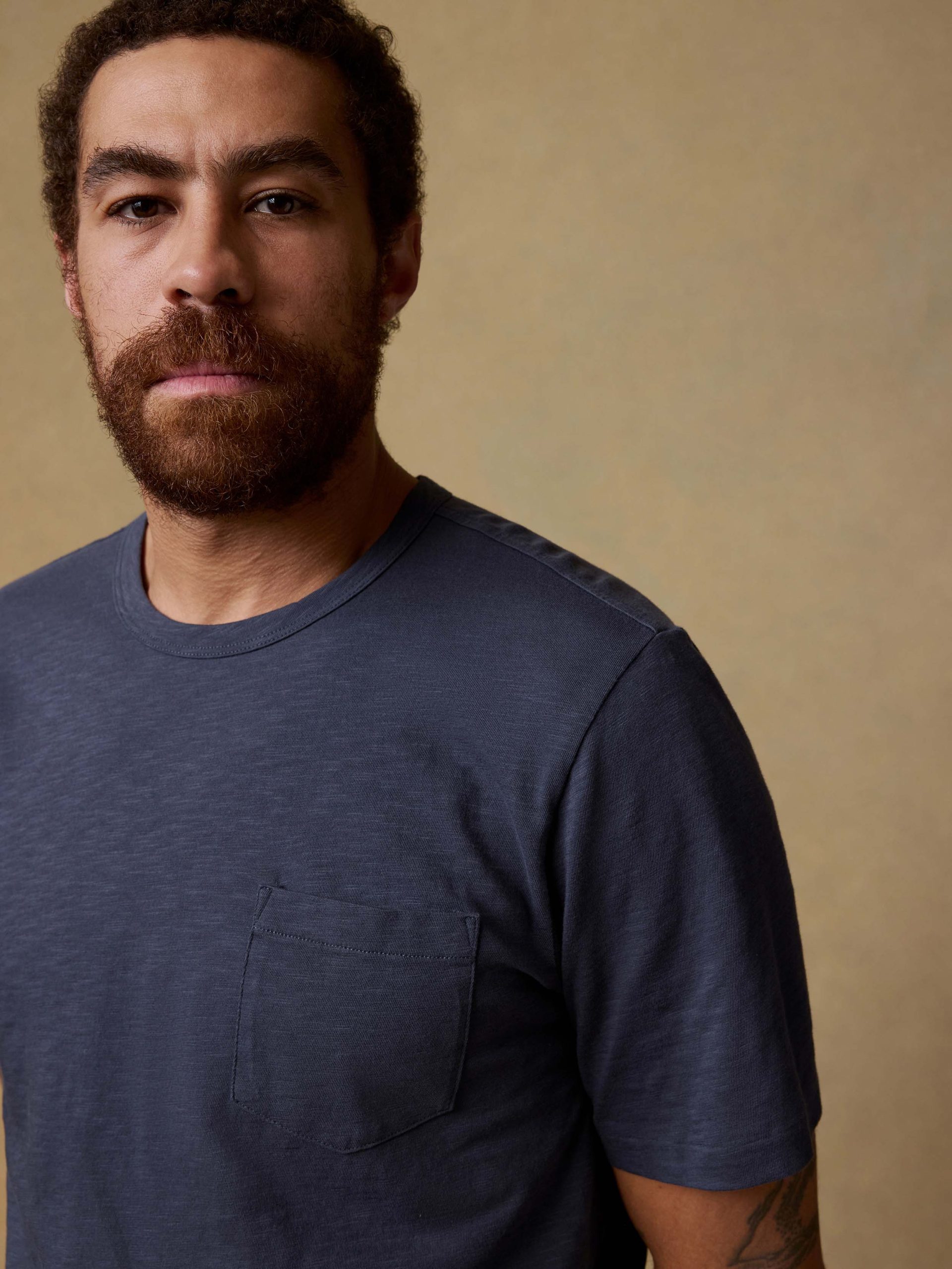 Sunwashed Regenerative Pocket Tee - Dune Navy - Image 2