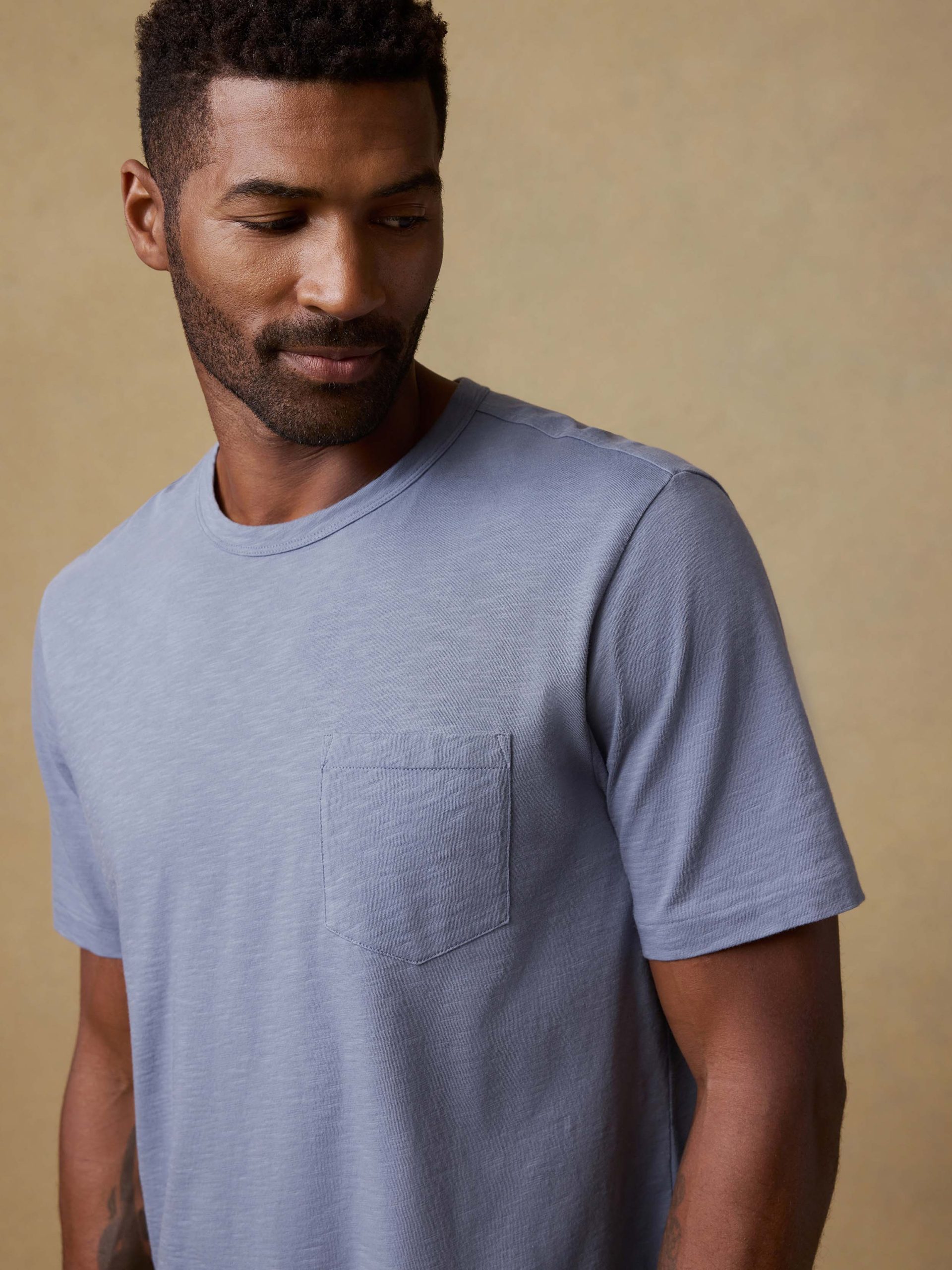 Sunwashed Regenerative Pocket Tee - Flint Sky - Image 2