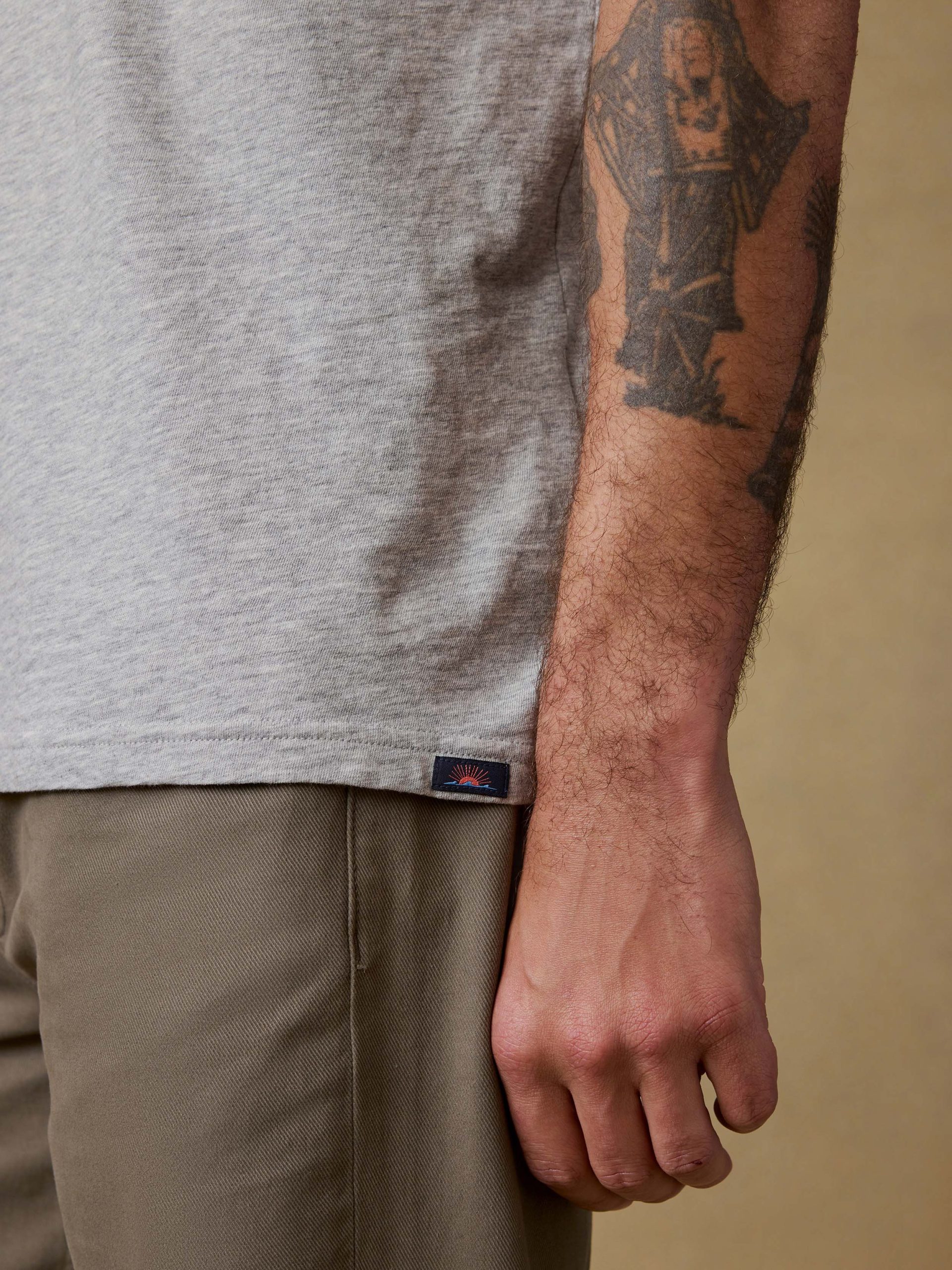 Sunwashed Regenerative Pocket Tee - Granite Heather - Image 5