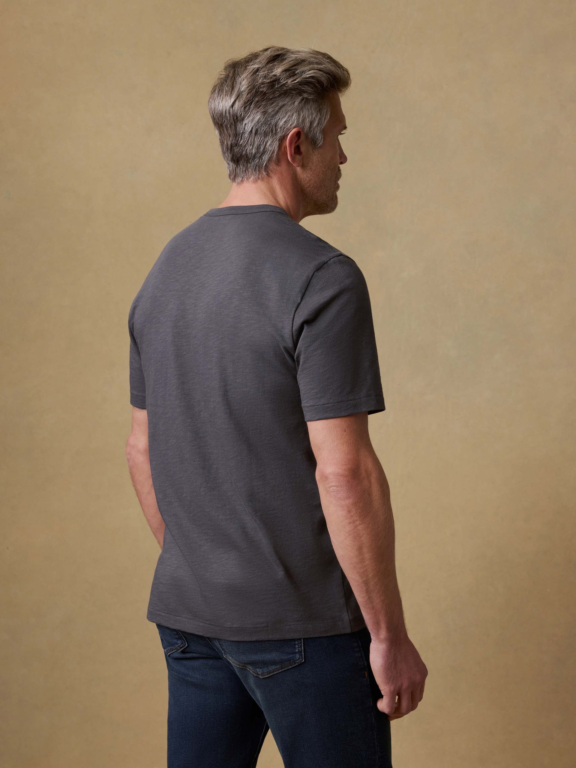 Sunwashed Regenerative Pocket Tee - Graphite - Image 4