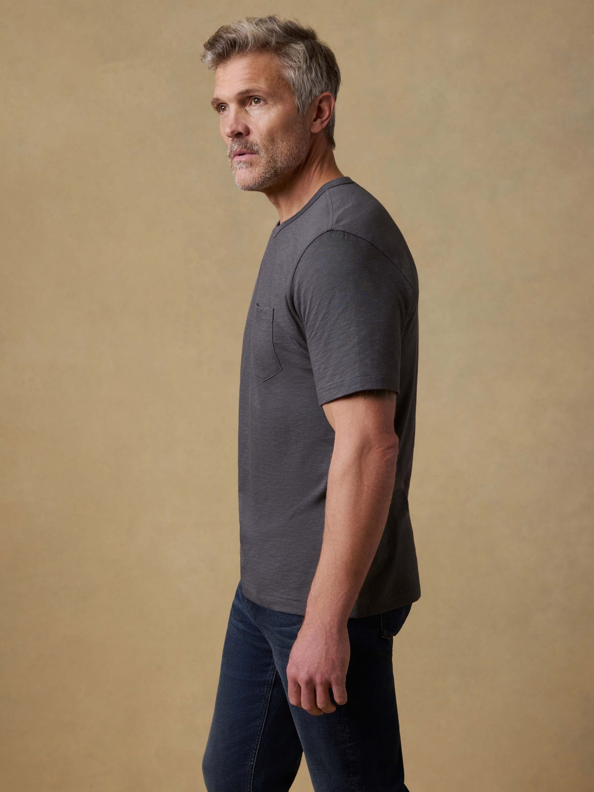 Sunwashed Regenerative Pocket Tee - Graphite - Image 2