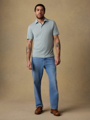 Short-Sleeve Movement? Pique Polo - Aspen Green Melange