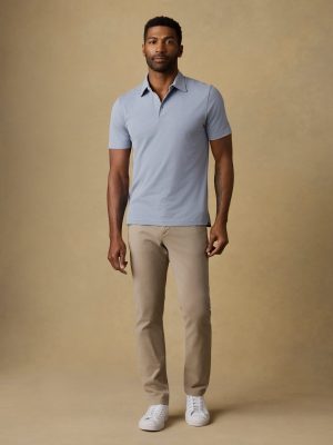 Short-Sleeve Movement? Pique Polo - Flint White Melange