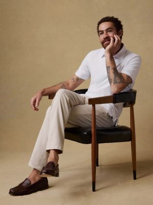 Short-Sleeve Movement? Pique Polo - Pure White