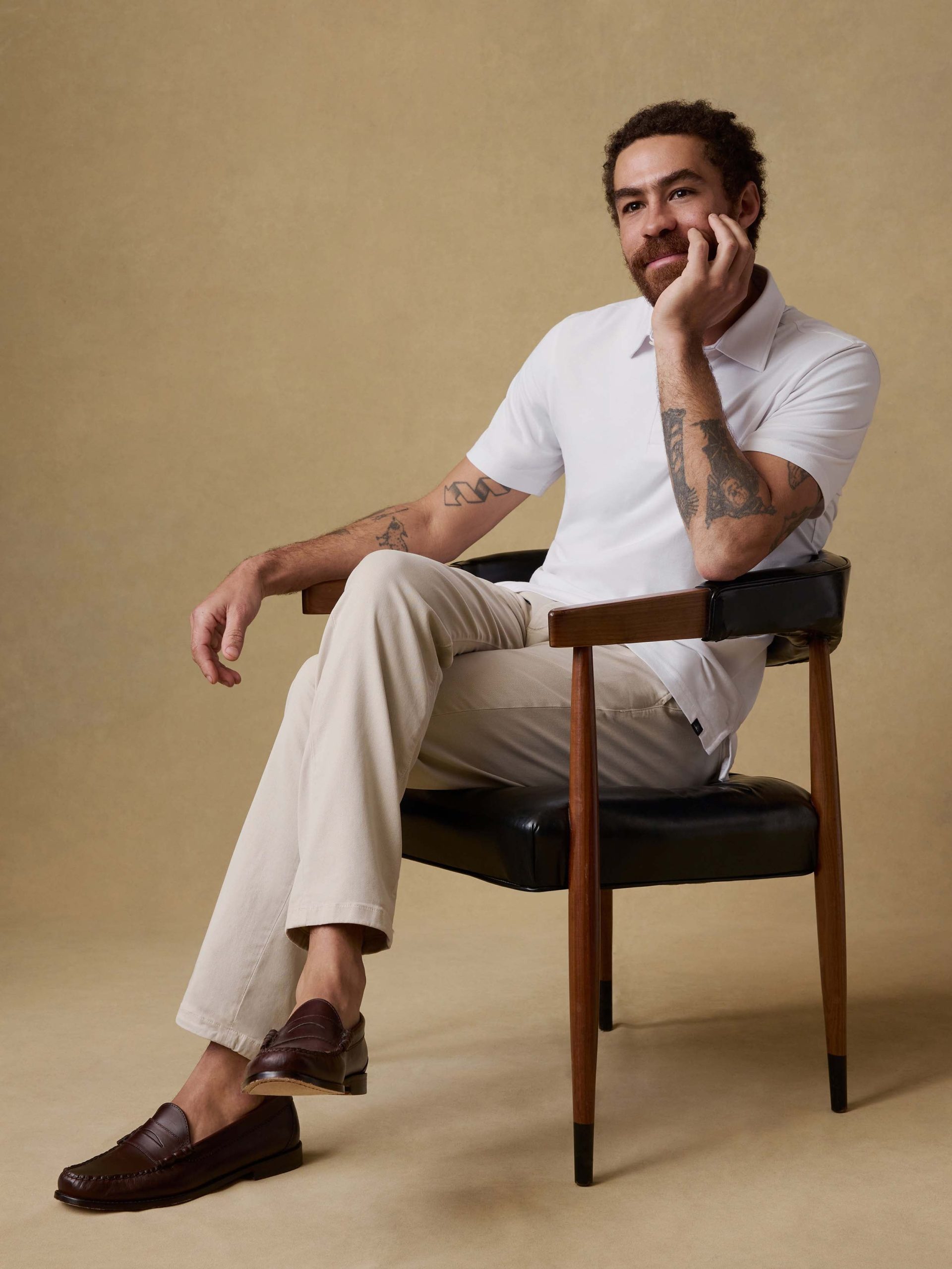 Short-Sleeve Movement? Pique Polo - Pure White