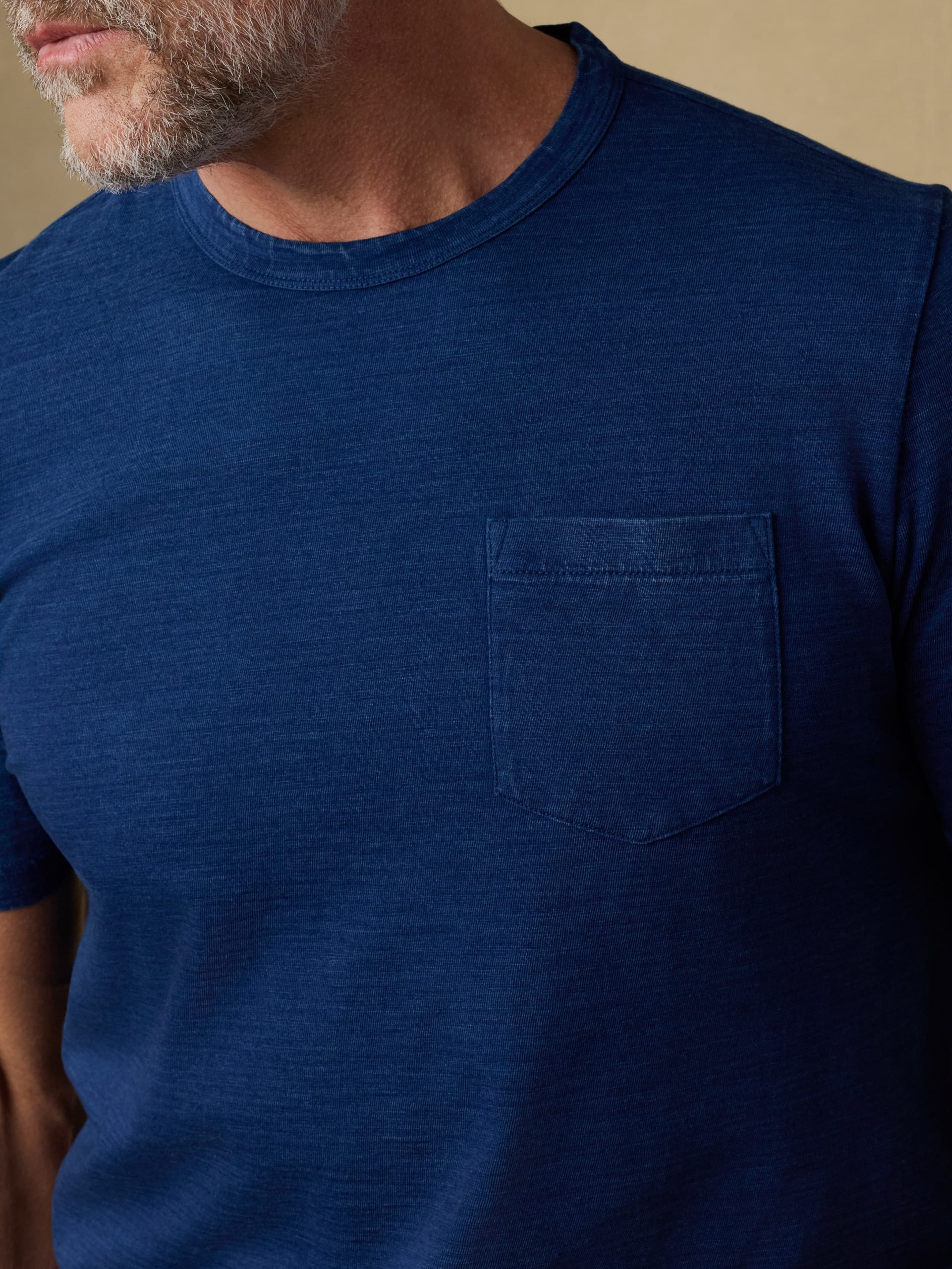 Short-Sleeve Indigo Pocket Tee - Deadstock Wash - Image 6