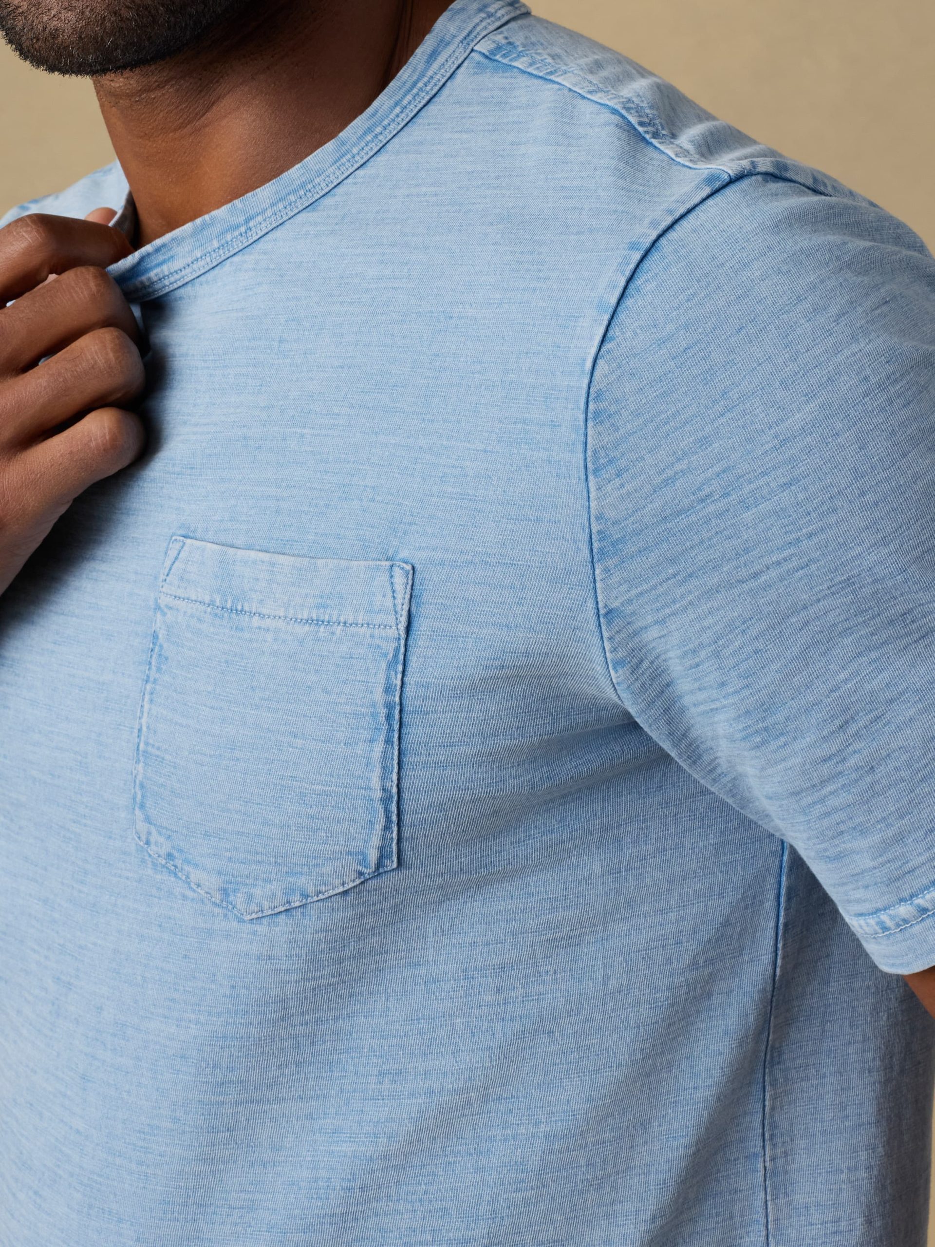 Short-Sleeve Indigo Pocket Tee - 10-Year Wash - Image 6