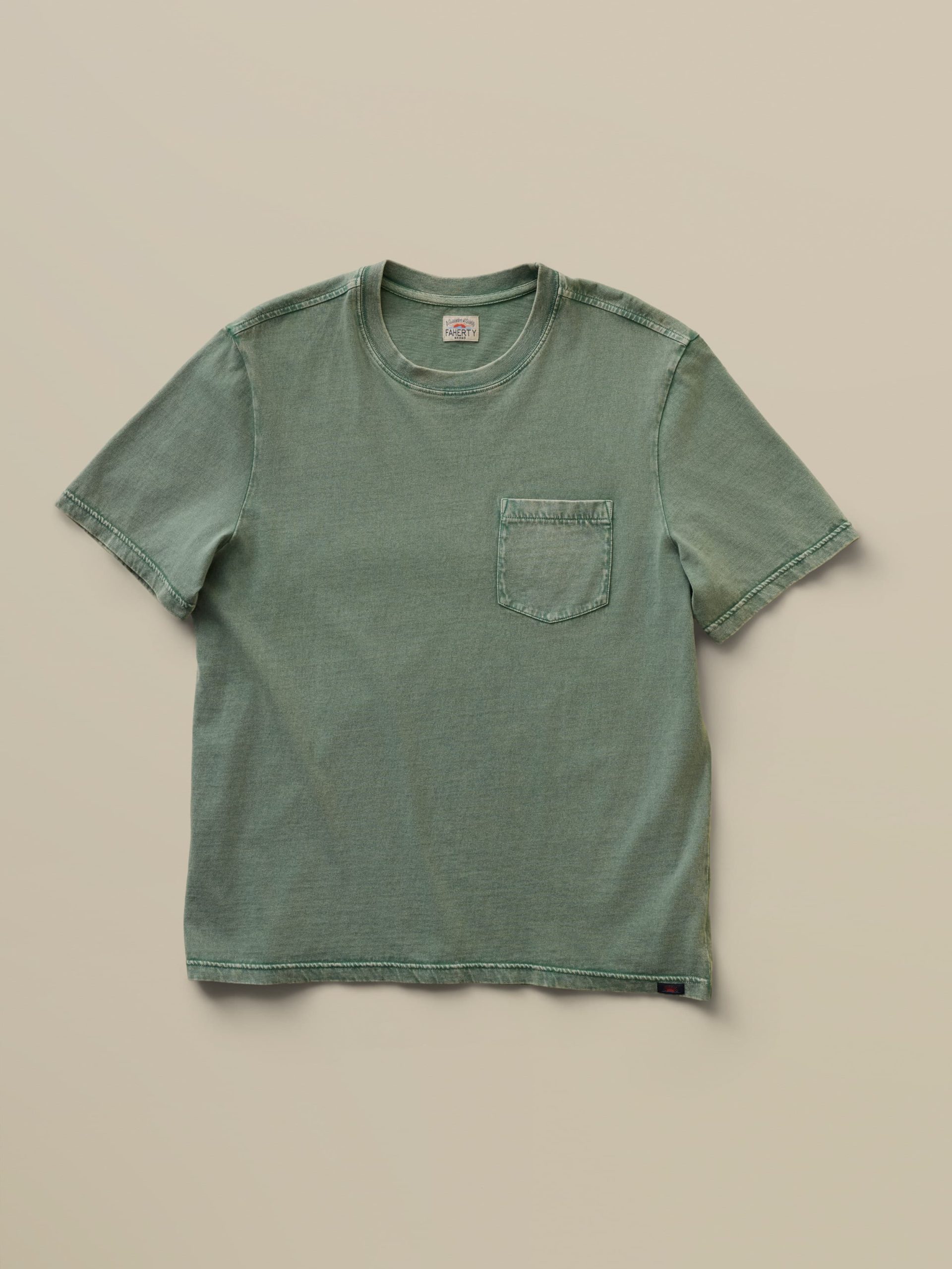 Short-Sleeve Recycled Cotton Tee - Coastal Sage - Image 7