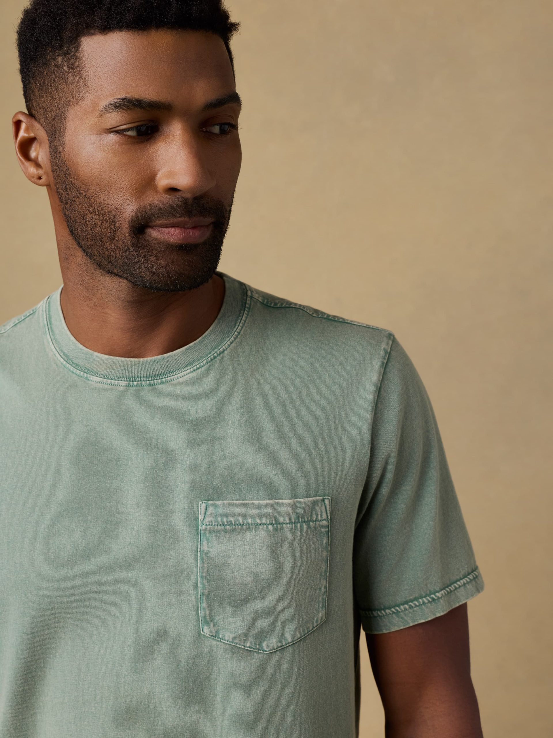 Short-Sleeve Recycled Cotton Tee - Coastal Sage - Image 4
