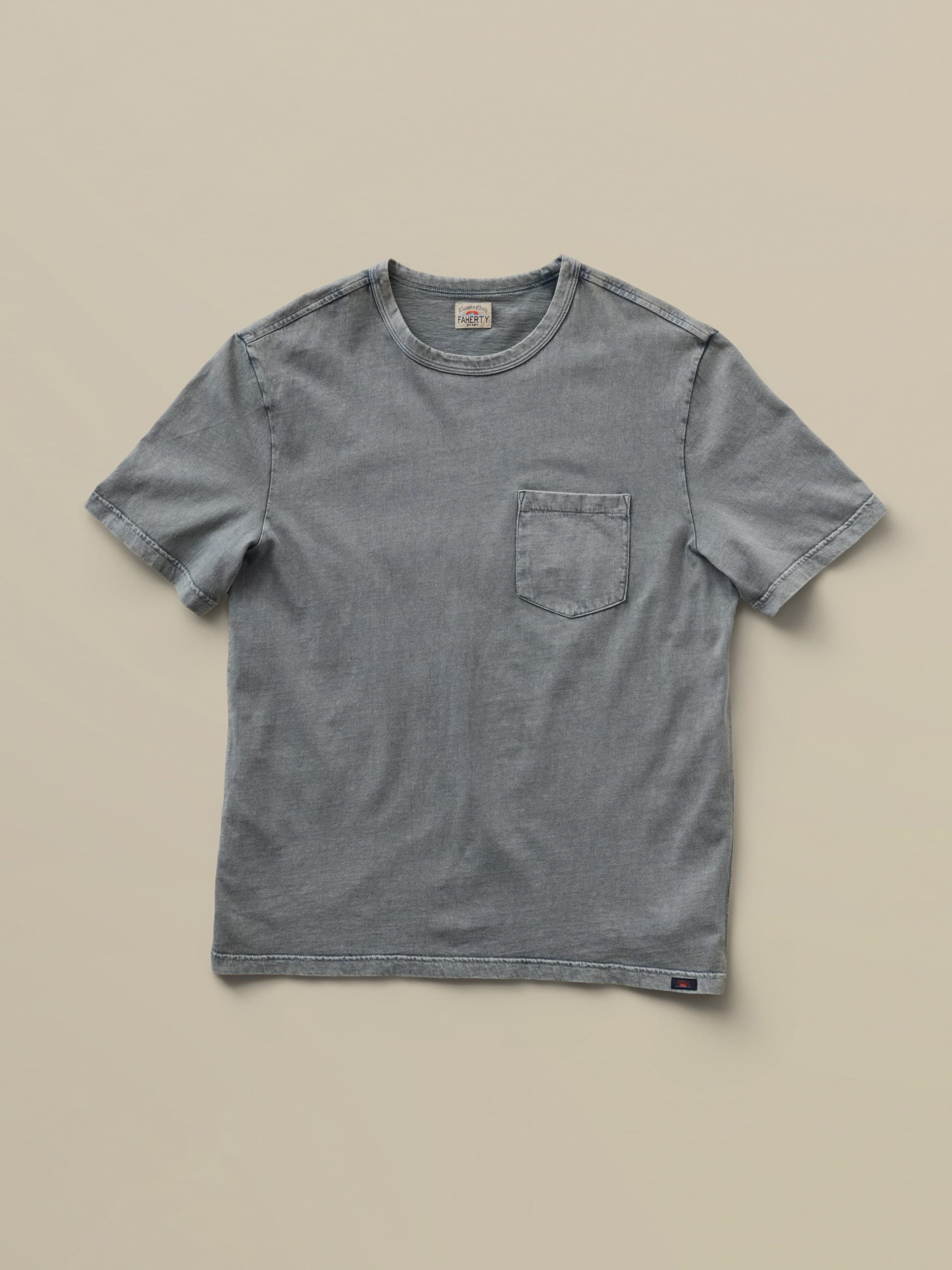 Short-Sleeve Recycled Cotton Tee - Lakeshore Grey - Image 7