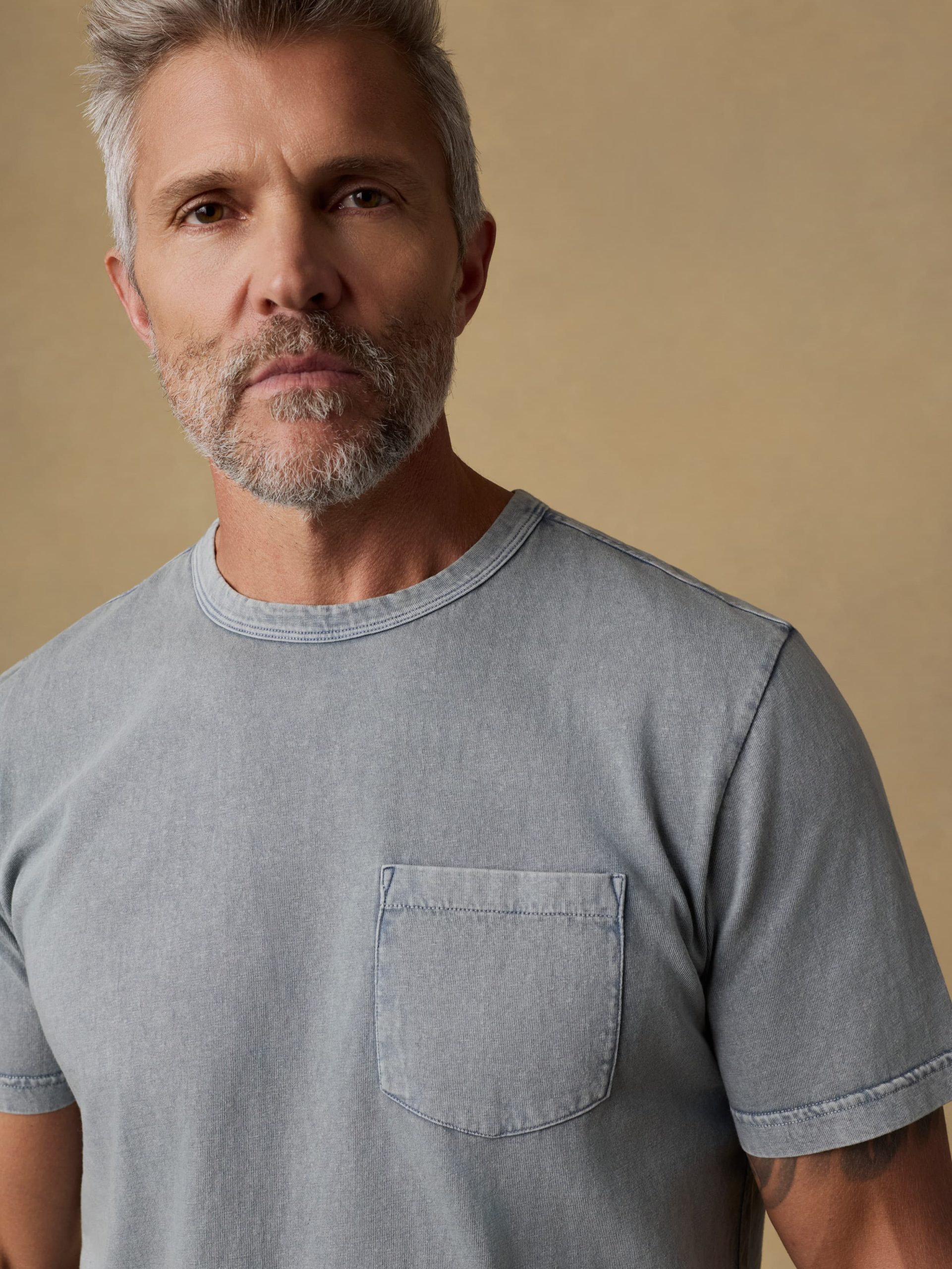 Short-Sleeve Recycled Cotton Tee - Lakeshore Grey - Image 4