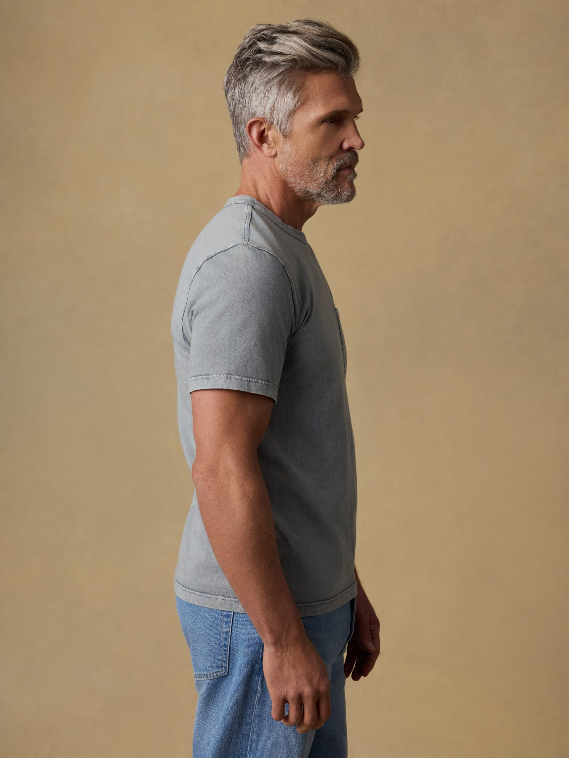 Short-Sleeve Recycled Cotton Tee - Lakeshore Grey - Image 6