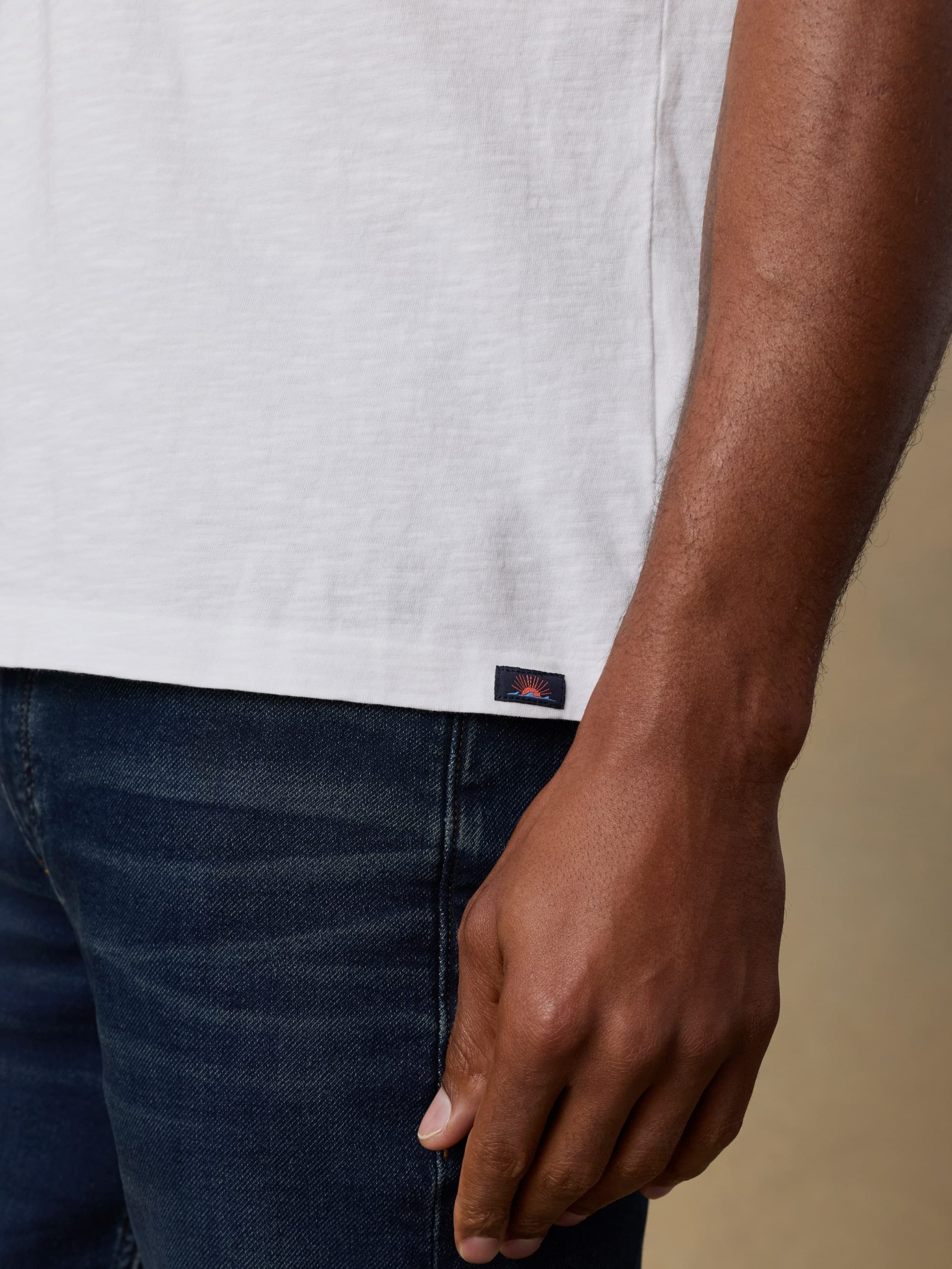 Surf Shop Sunwashed Pocket Tee - White - Image 5