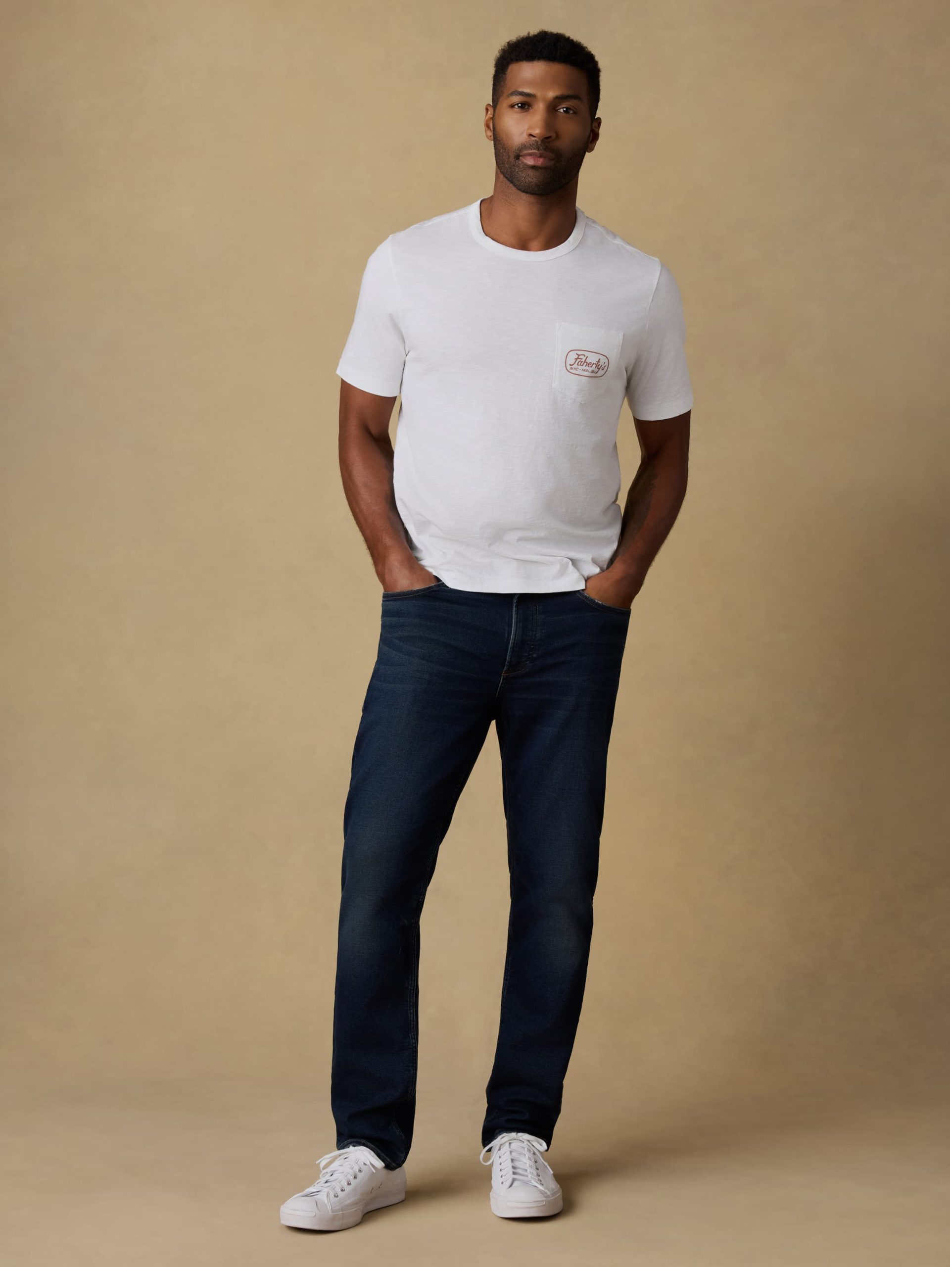 Surf Shop Sunwashed Pocket Tee - White - Image 4