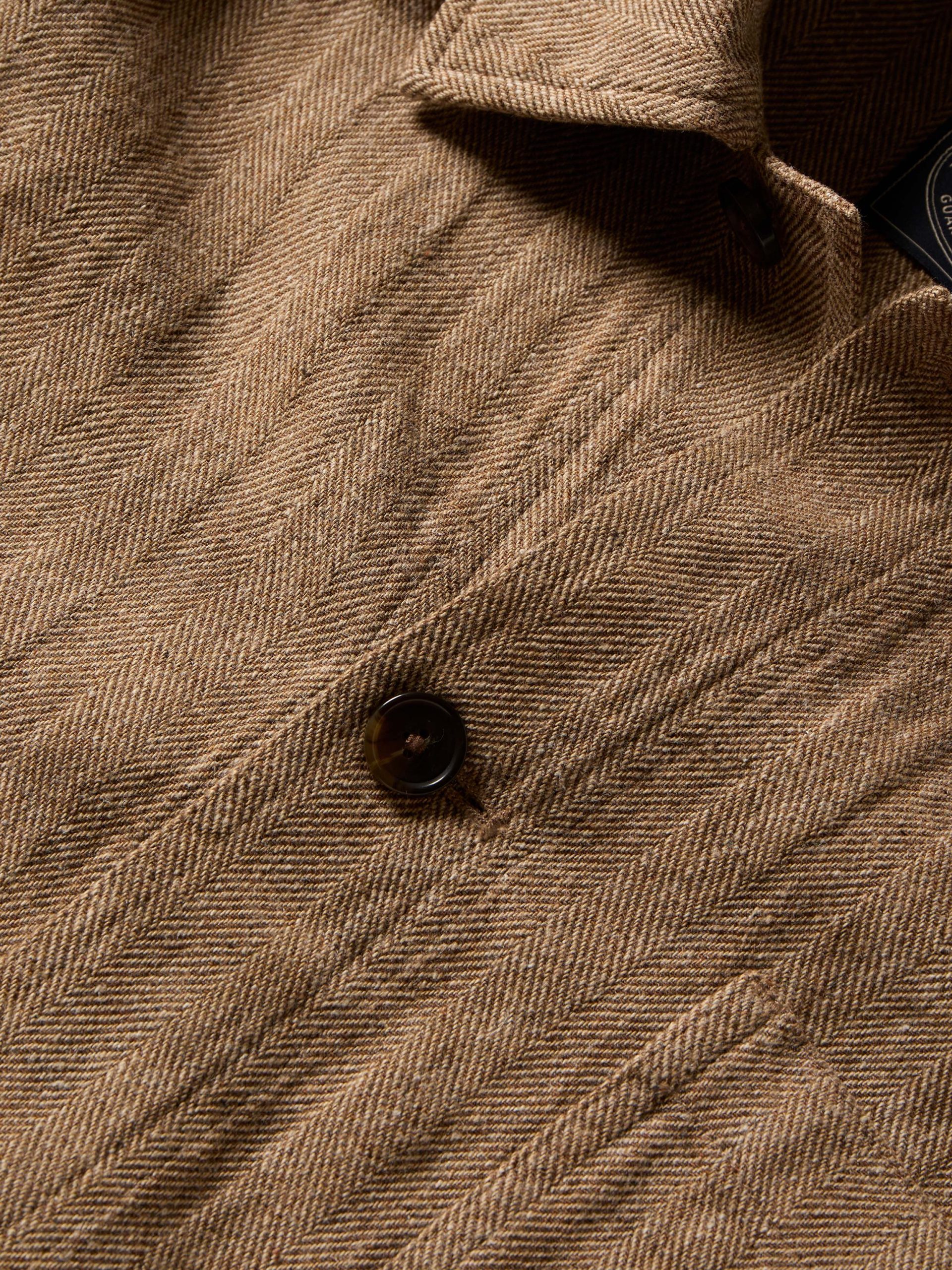 Herringbone Studio Jacket - Khaki Herringbone - Image 7